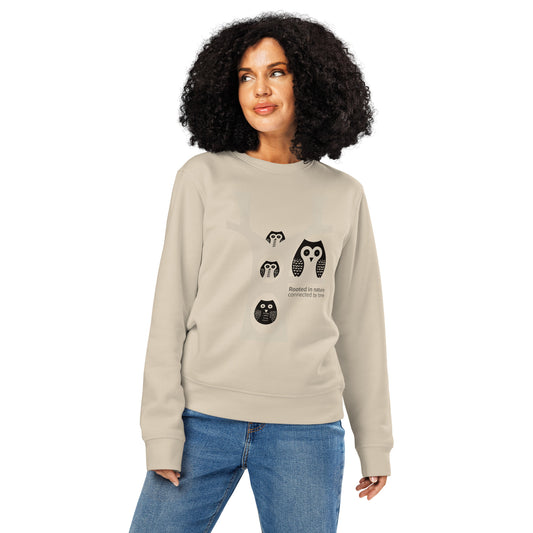 Unisex Organic Mid-Weight Sweatshirt – OwlNest Sustainable Fashion for Family Day Desert Dust Dudeily