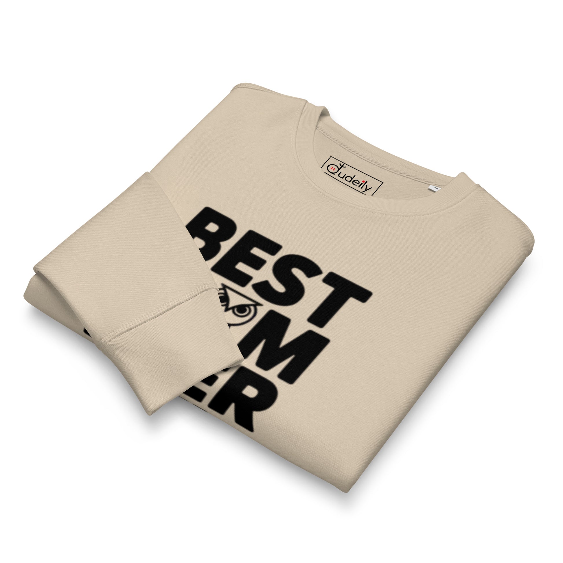 Unisex Organic Mid-Weight Sweatshirt – Sustainable Owl-Themed Pullover for Everyday Comfort Dudeily