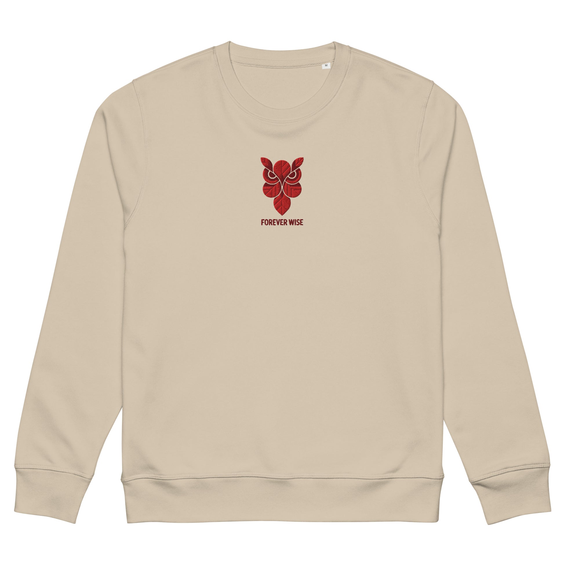 Owl Unisex Organic Mid-Weight Sweatshirt: 'Forever Wise' in Fall | Sustainable Fashion USA Dudeily
