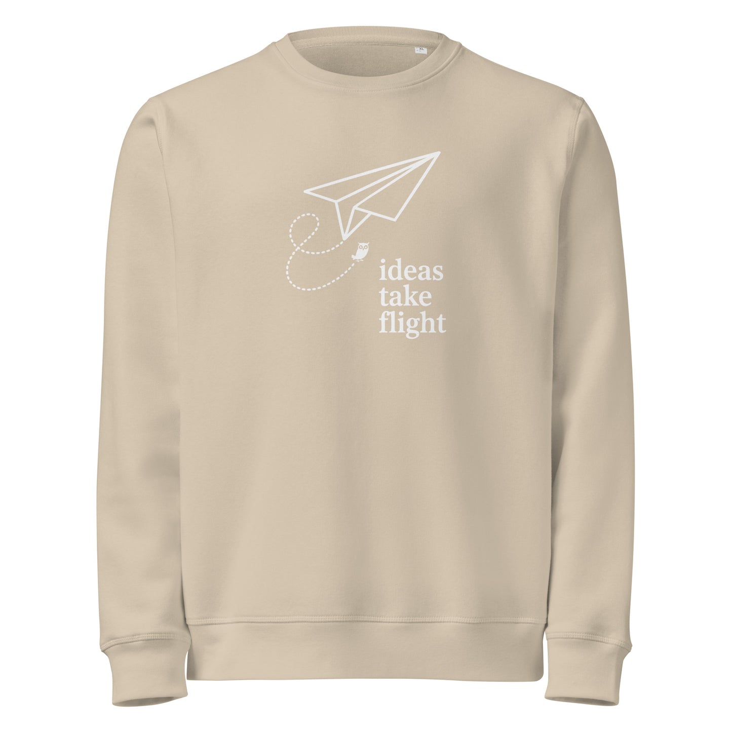 Unisex organic mid-weight sweatshirt Desert Dust Dudeily