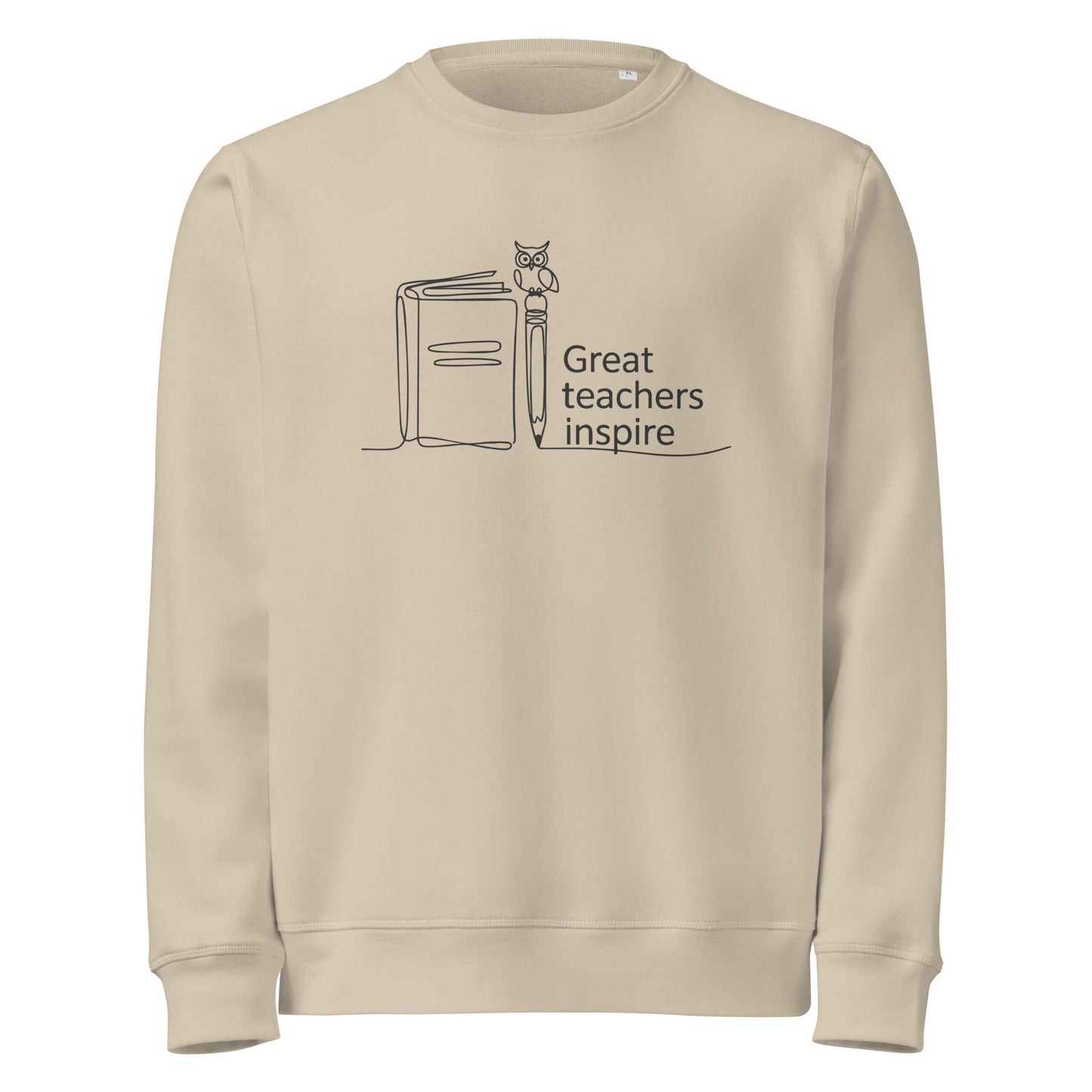 Unisex organic mid-weight sweatshirt Desert Dust Dudeily