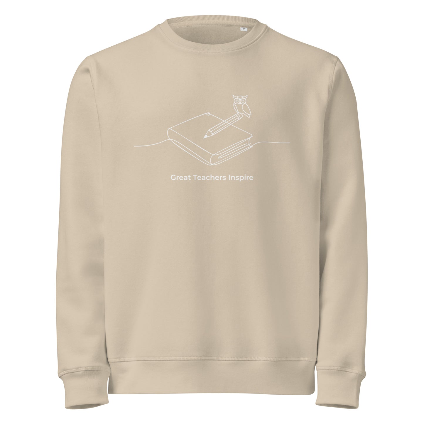 Unisex organic mid-weight sweatshirt Desert Dust Dudeily