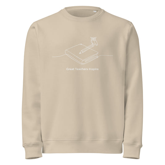 Unisex organic mid-weight sweatshirt Desert Dust Dudeily