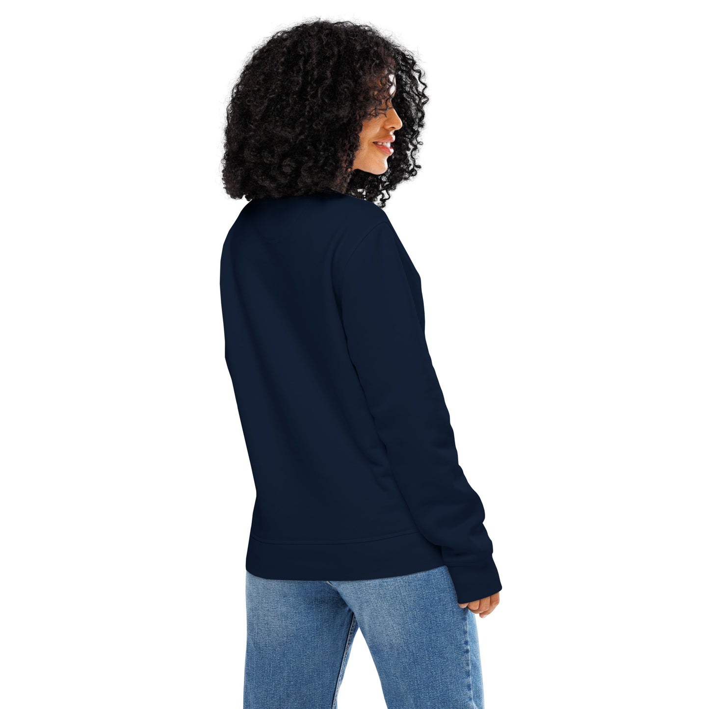 Unisex Organic Mid-Weight Sweatshirt "Hope Has Feathers" – Embroidered Eco-Friendly Owl Clothing Dudeily