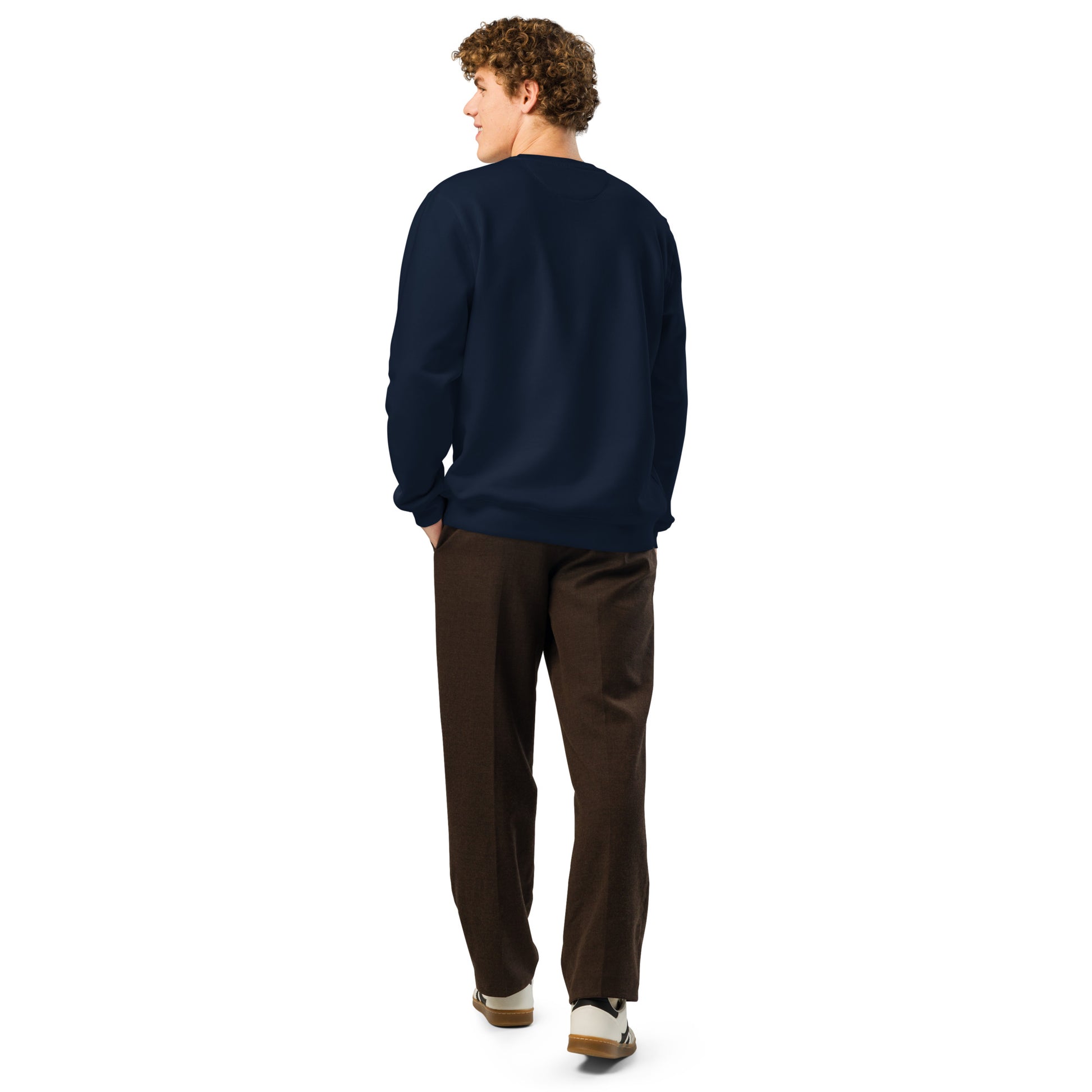 Unisex Organic Mid-Weight Sweatshirt "Hope Has Feathers" – Embroidered Eco-Friendly Owl Clothing Dudeily