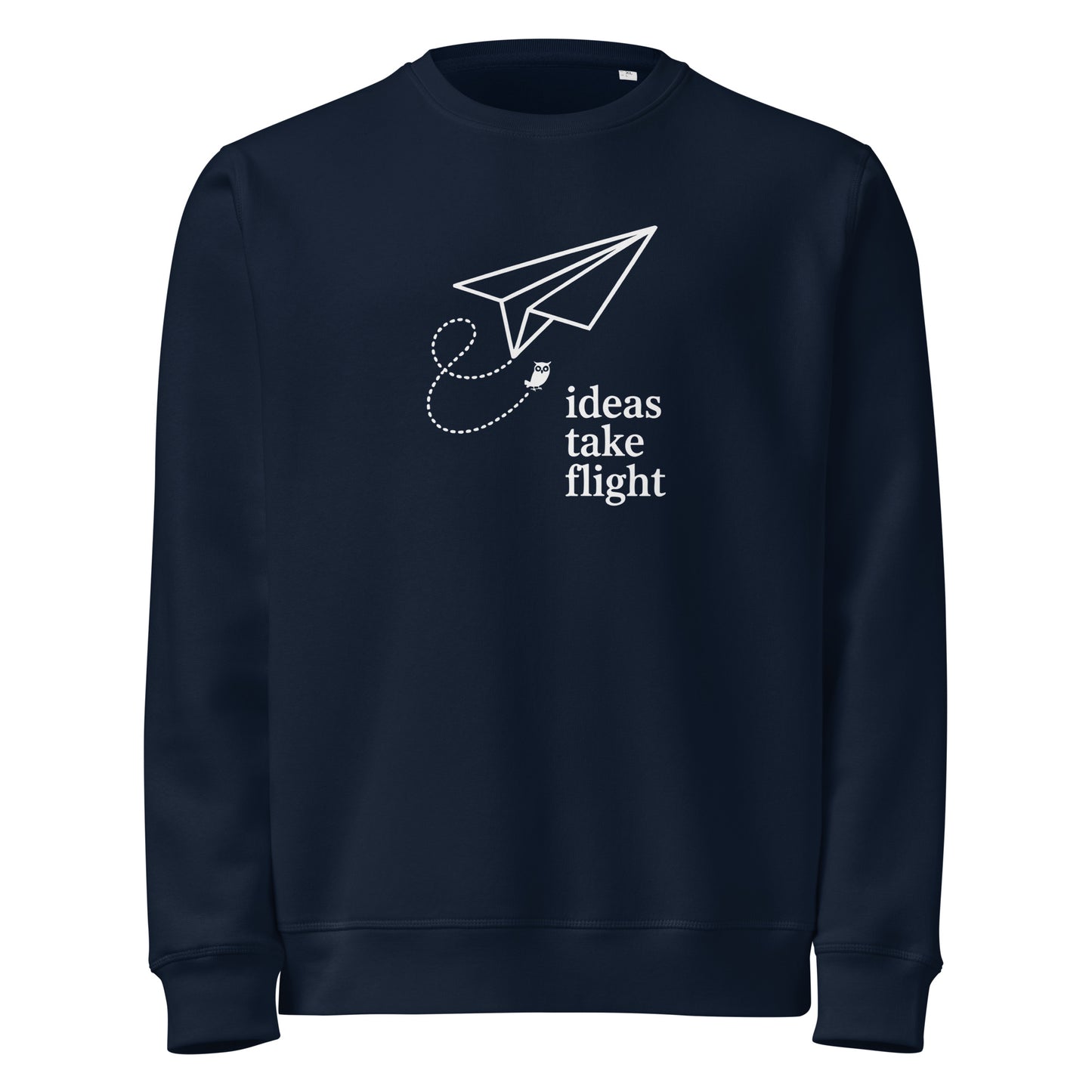 Unisex organic mid-weight sweatshirt French Navy Dudeily