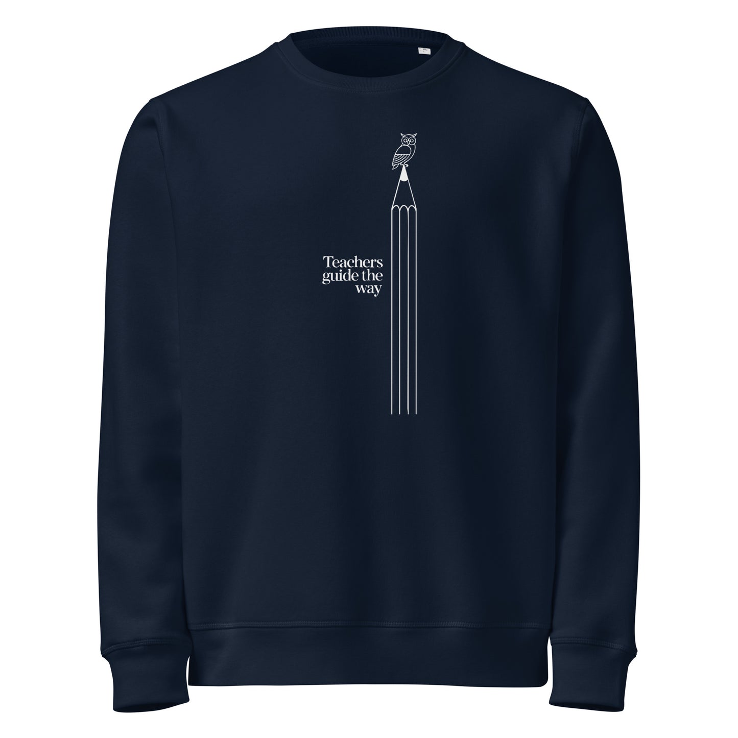 Unisex organic mid-weight sweatshirt French Navy Dudeily