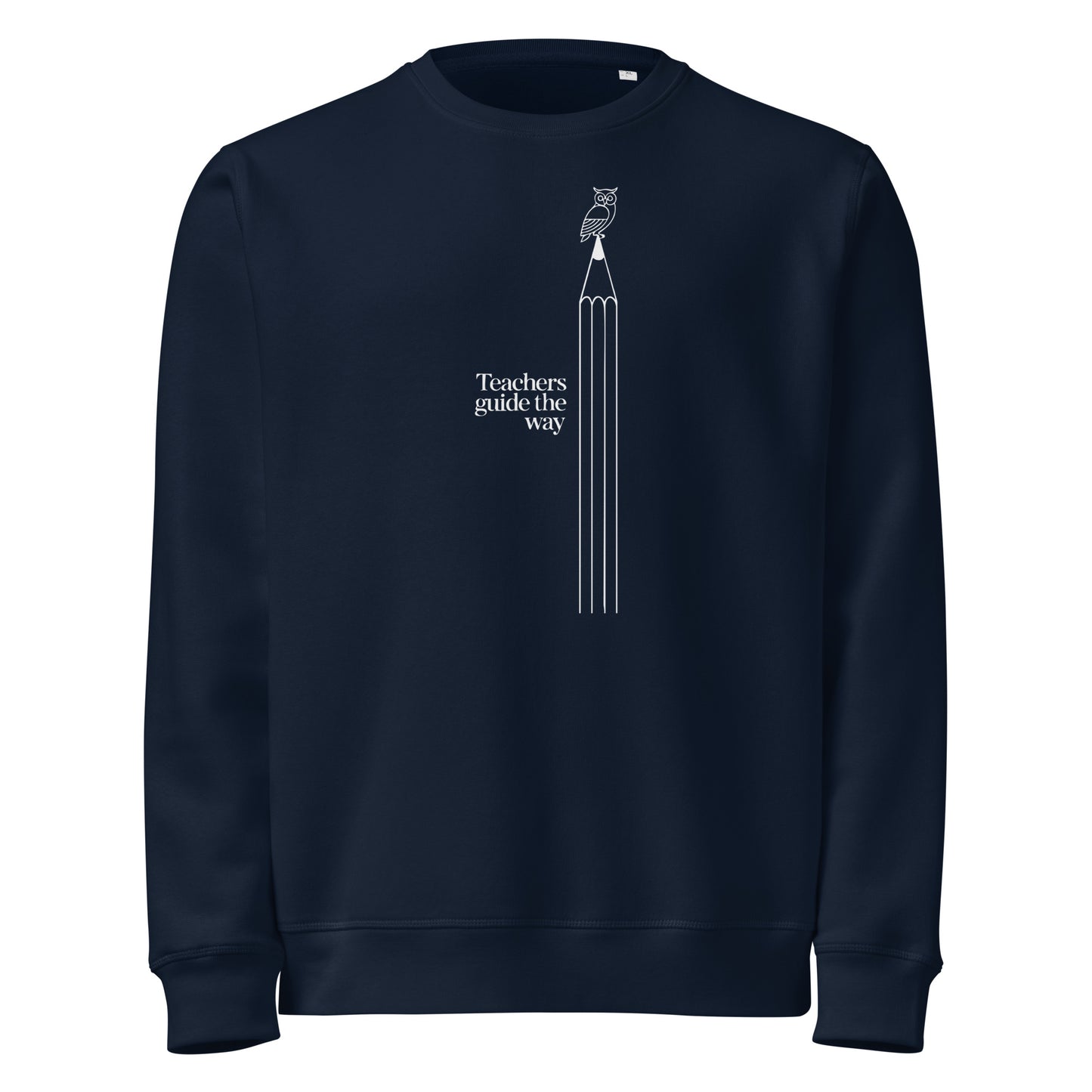 Unisex organic mid-weight sweatshirt French Navy Dudeily