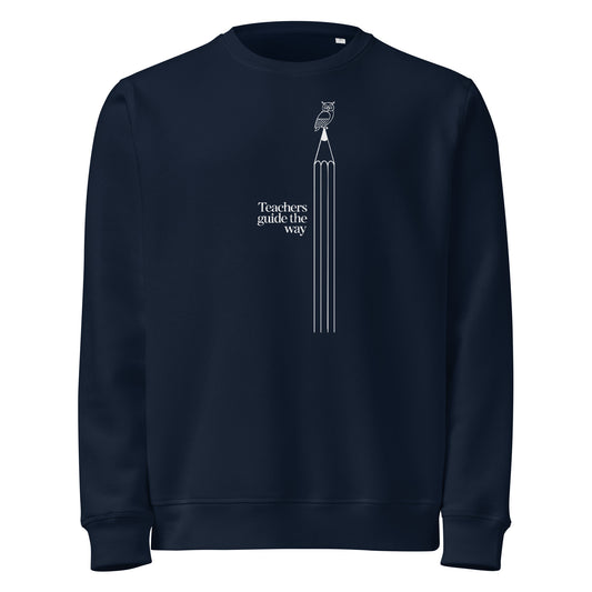 Unisex organic mid-weight sweatshirt French Navy Dudeily