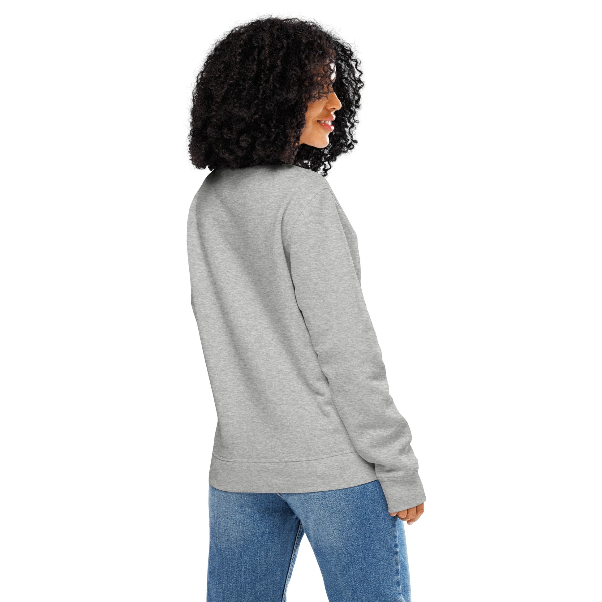 Unisex Organic Mid-Weight Sweatshirt "Rooted In Renewal" – Eco-Friendly Owl Clothing Print Dudeily