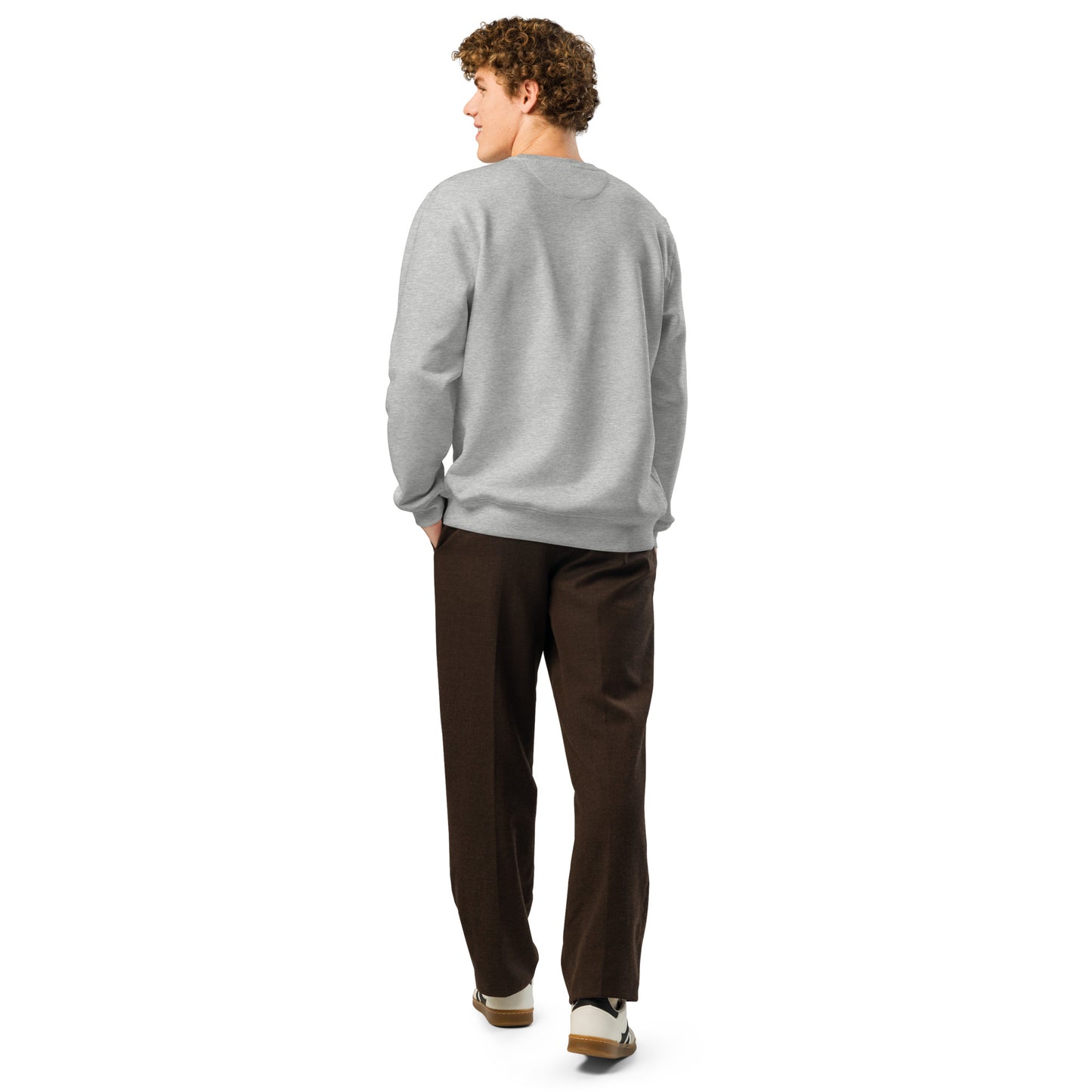 Unisex Organic Mid-Weight Sweatshirt "Rooted In Renewal" – Eco-Friendly Owl Clothing Print Dudeily