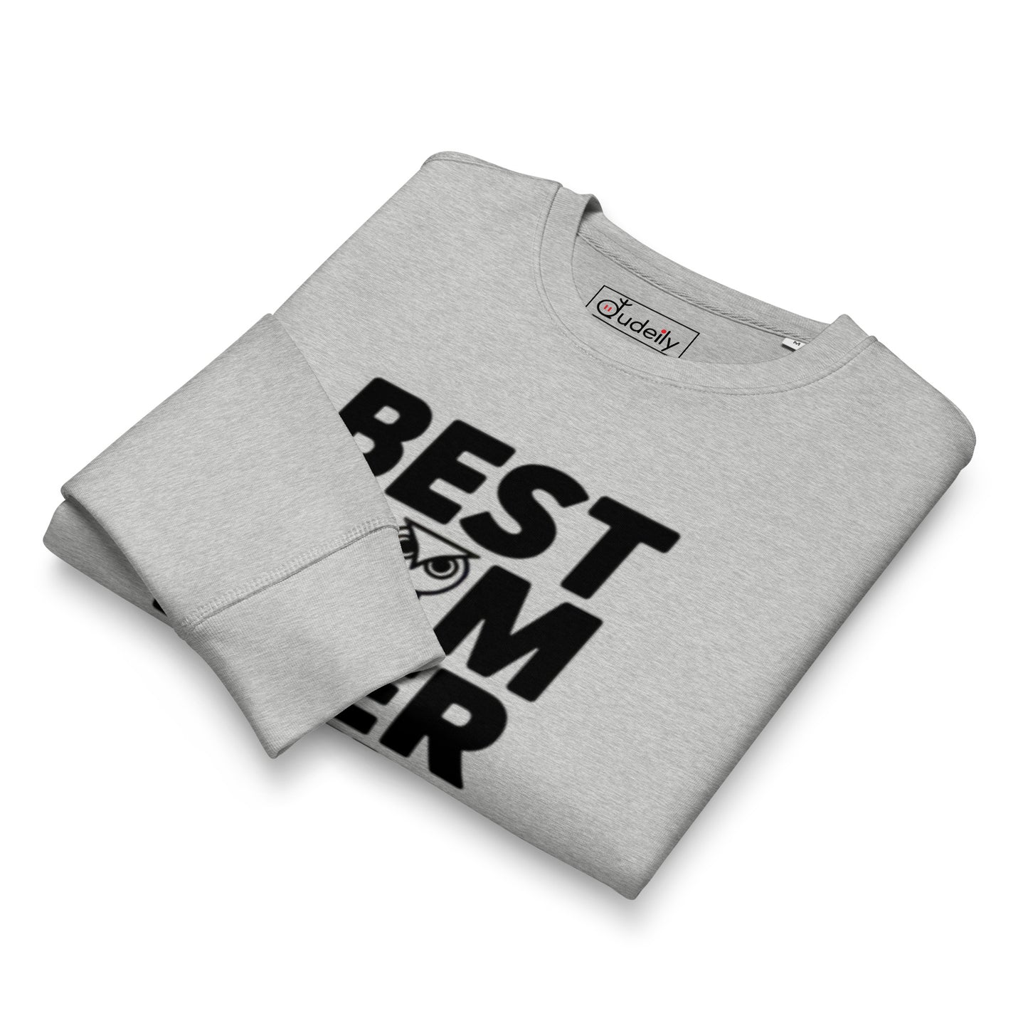 Unisex Organic Mid-Weight Sweatshirt – Sustainable Owl-Themed Pullover for Everyday Comfort Dudeily