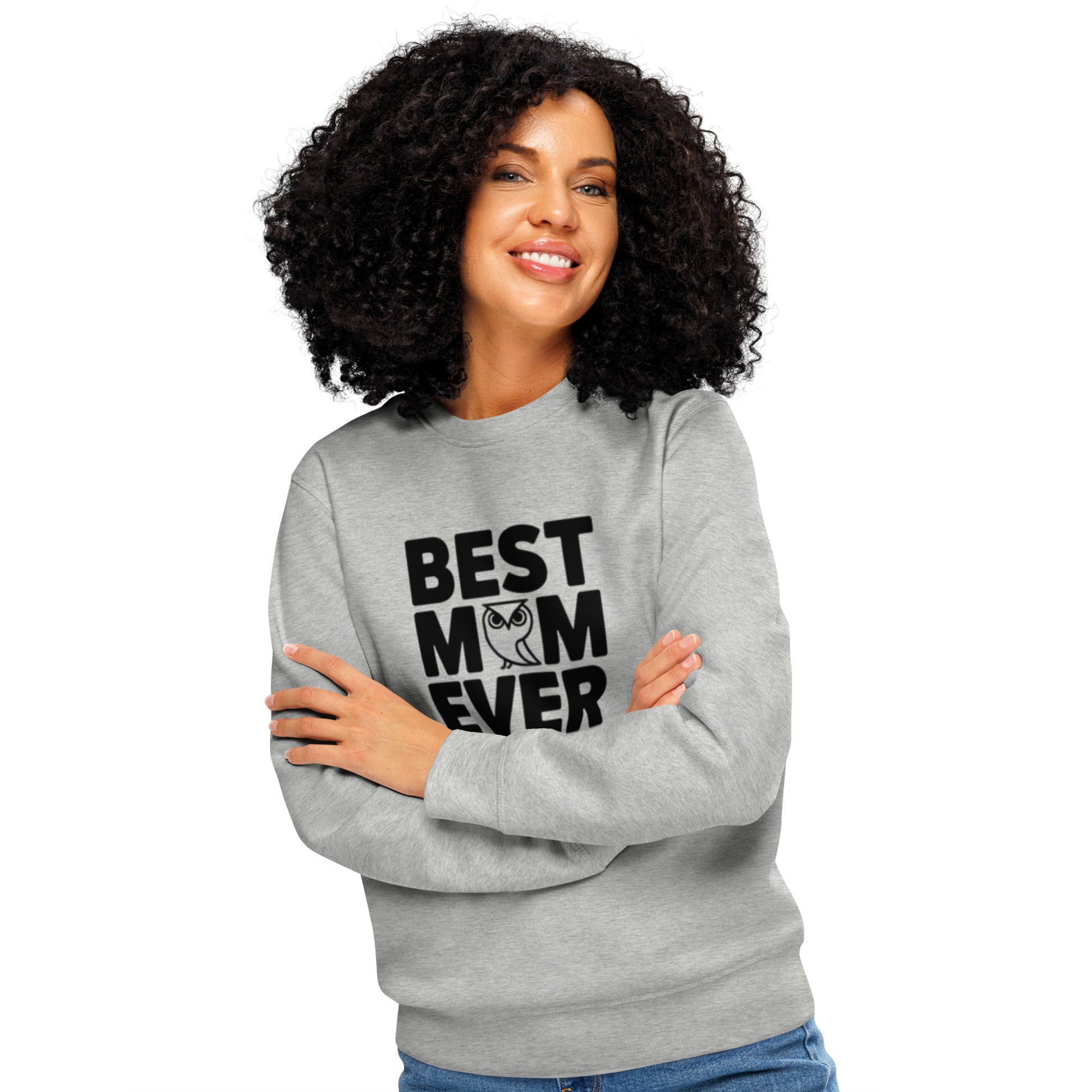 Unisex Organic Mid-Weight Sweatshirt – Sustainable Owl-Themed Pullover for Everyday Comfort Dudeily