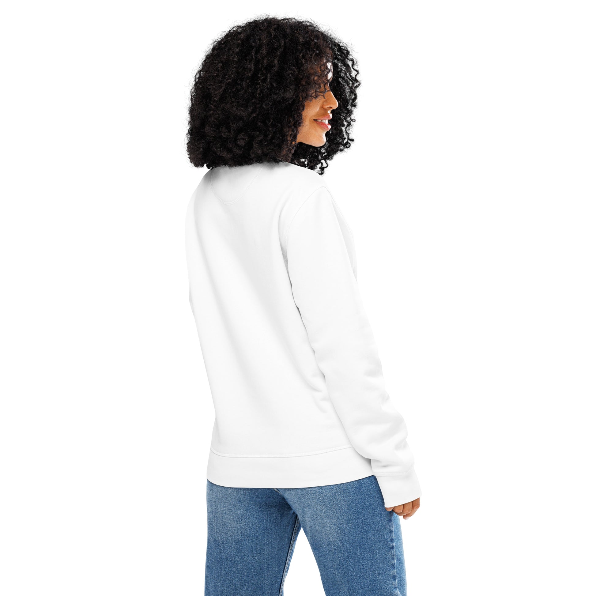 Unisex Organic Mid-Weight Sweatshirt "Gentle is Powerful" – Owl Print Sustainable Fashion Dudeily