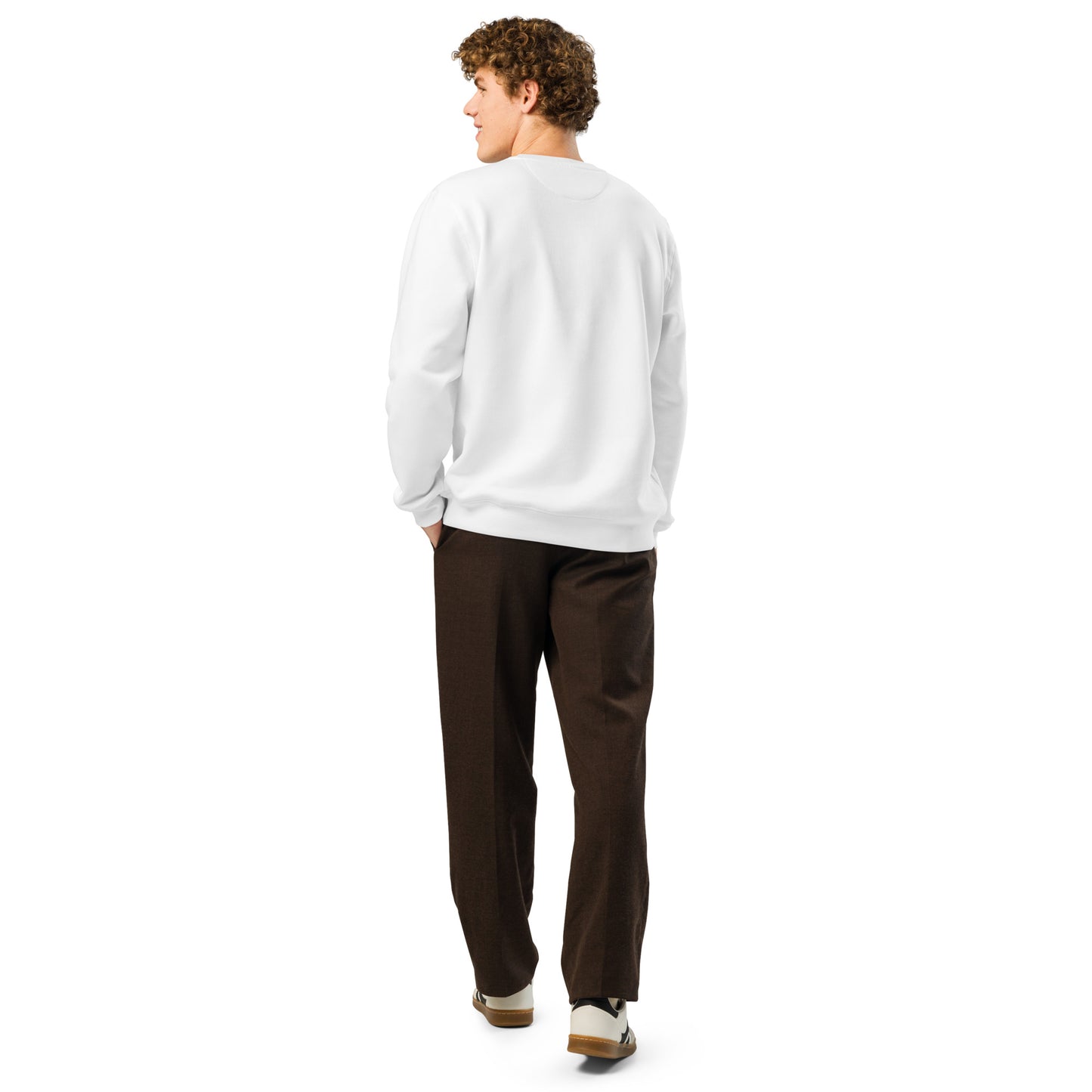 Unisex Organic Mid-Weight Sweatshirt "Gentle is Powerful" – Owl Print Sustainable Fashion Dudeily