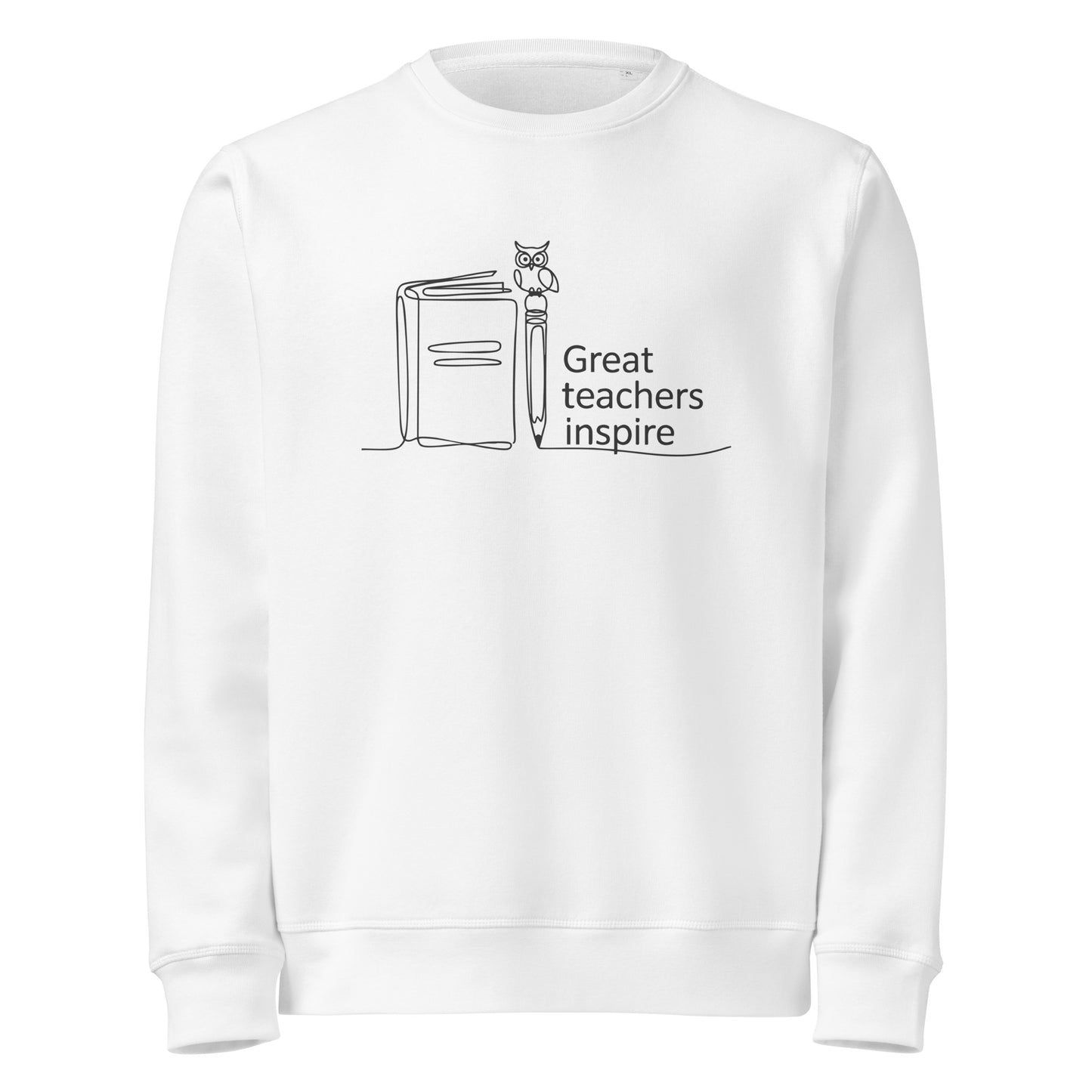 Unisex organic mid-weight sweatshirt White Dudeily