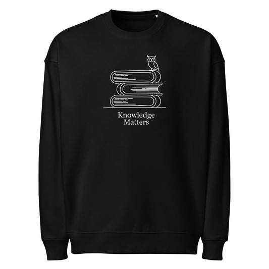 Unisex organic oversized sweatshirt Black Dudeily