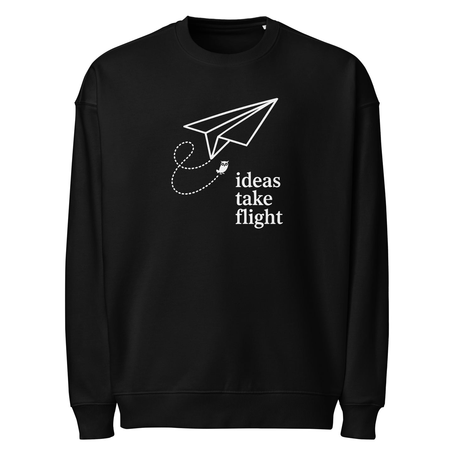 Unisex organic oversized sweatshirt Black Dudeily