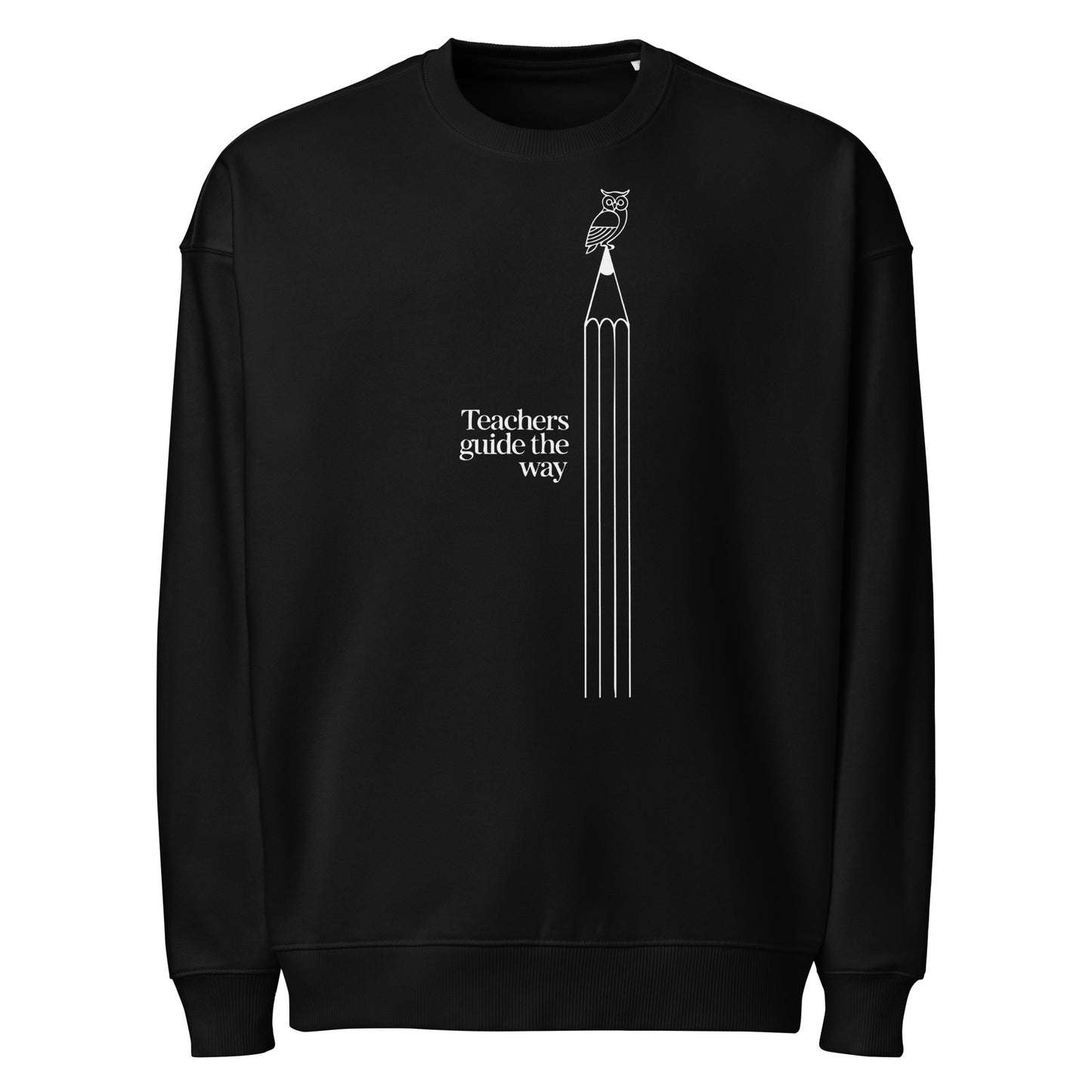 Unisex organic oversized sweatshirt Black Dudeily