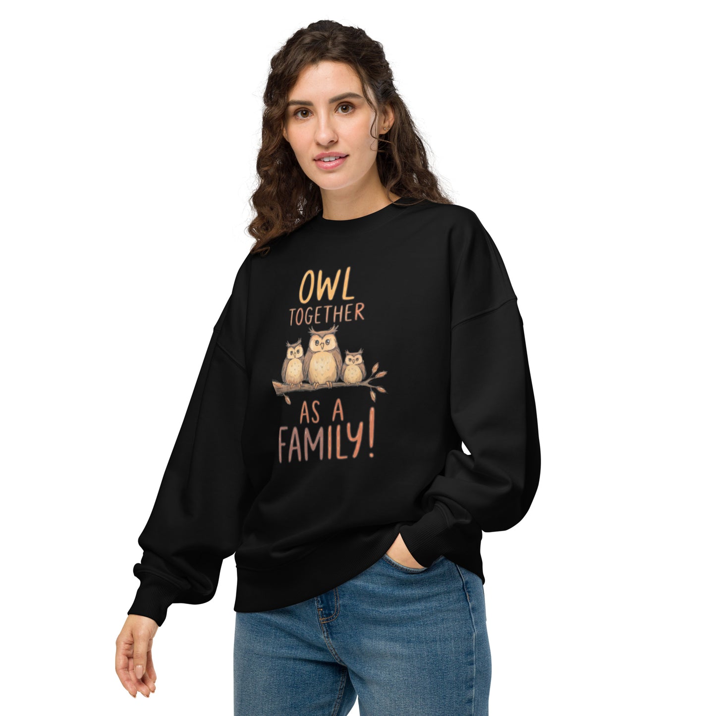 OwlNest Unisex Organic Oversized Sweatshirt – Cozy Meets Conscious Living Dudeily