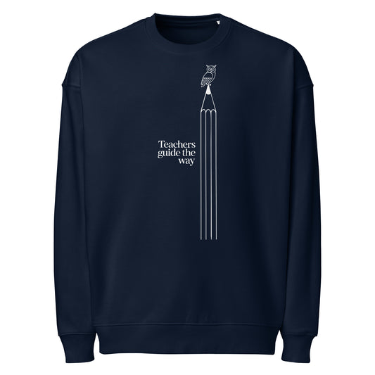 Unisex organic oversized sweatshirt French Navy Dudeily