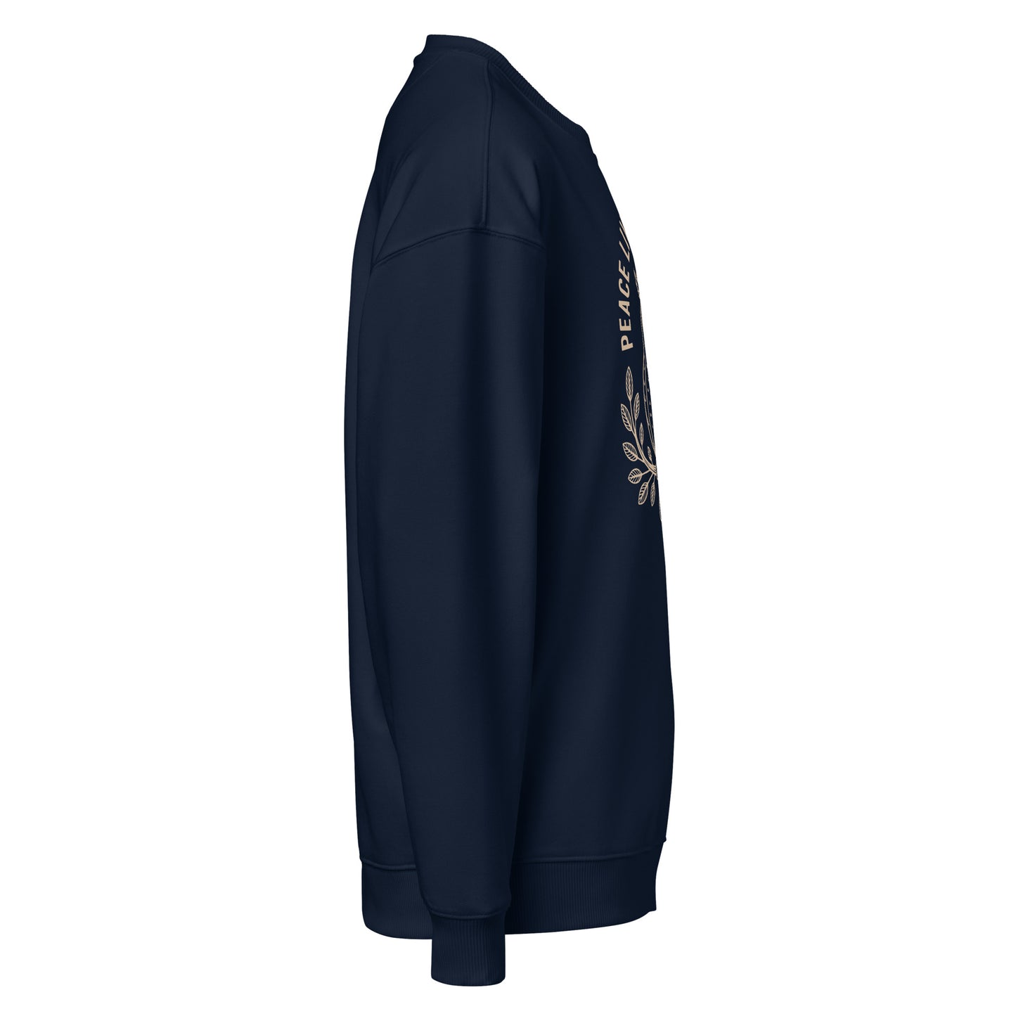 Unisex Organic Oversized Sweatshirt: 'Peace in the Night' in Fall | Sustainable Owl Fashion USA Dudeily