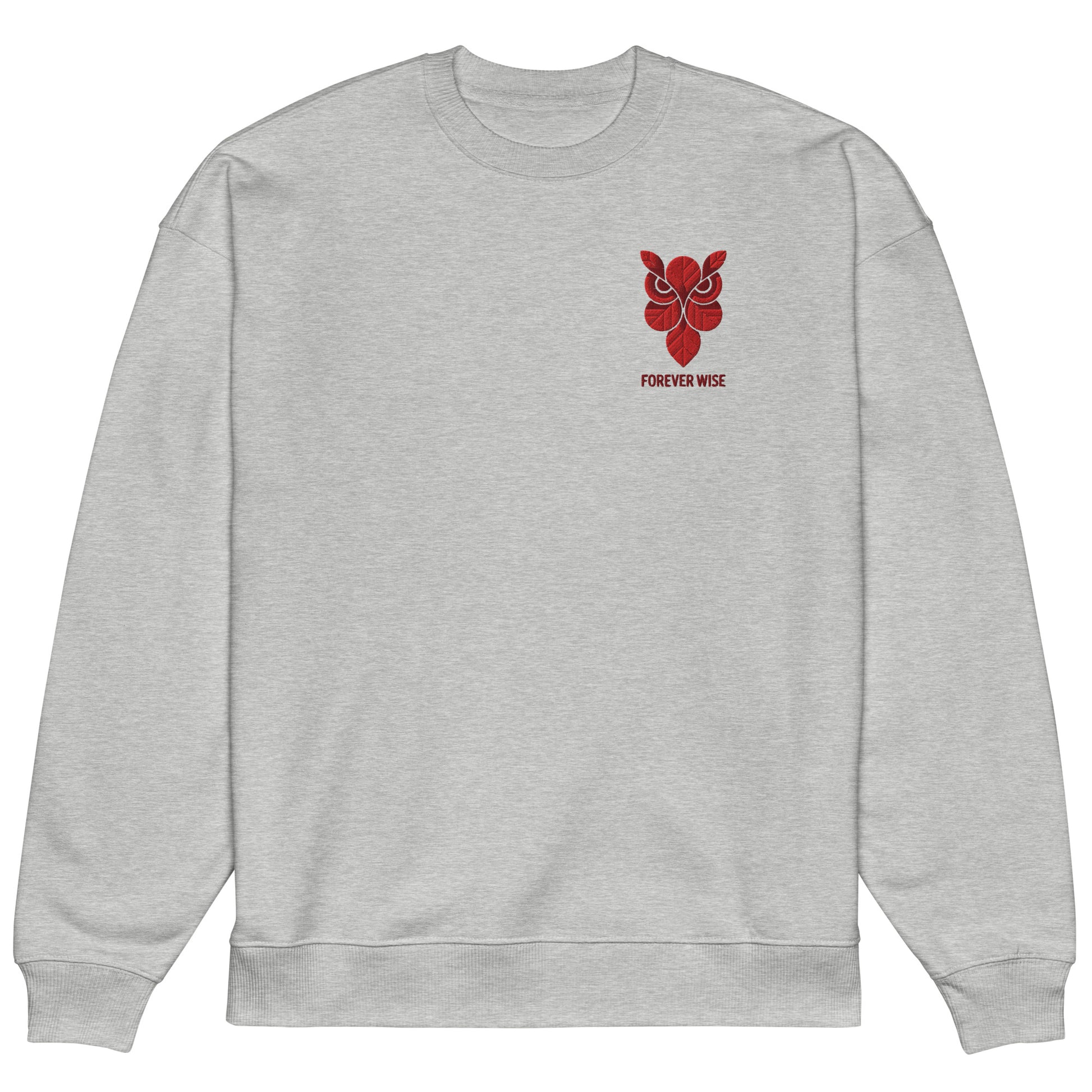 Owl Unisex Organic Oversized Sweatshirt: 'Forever Wise' in Fall | Sustainable Fashion USA Dudeily