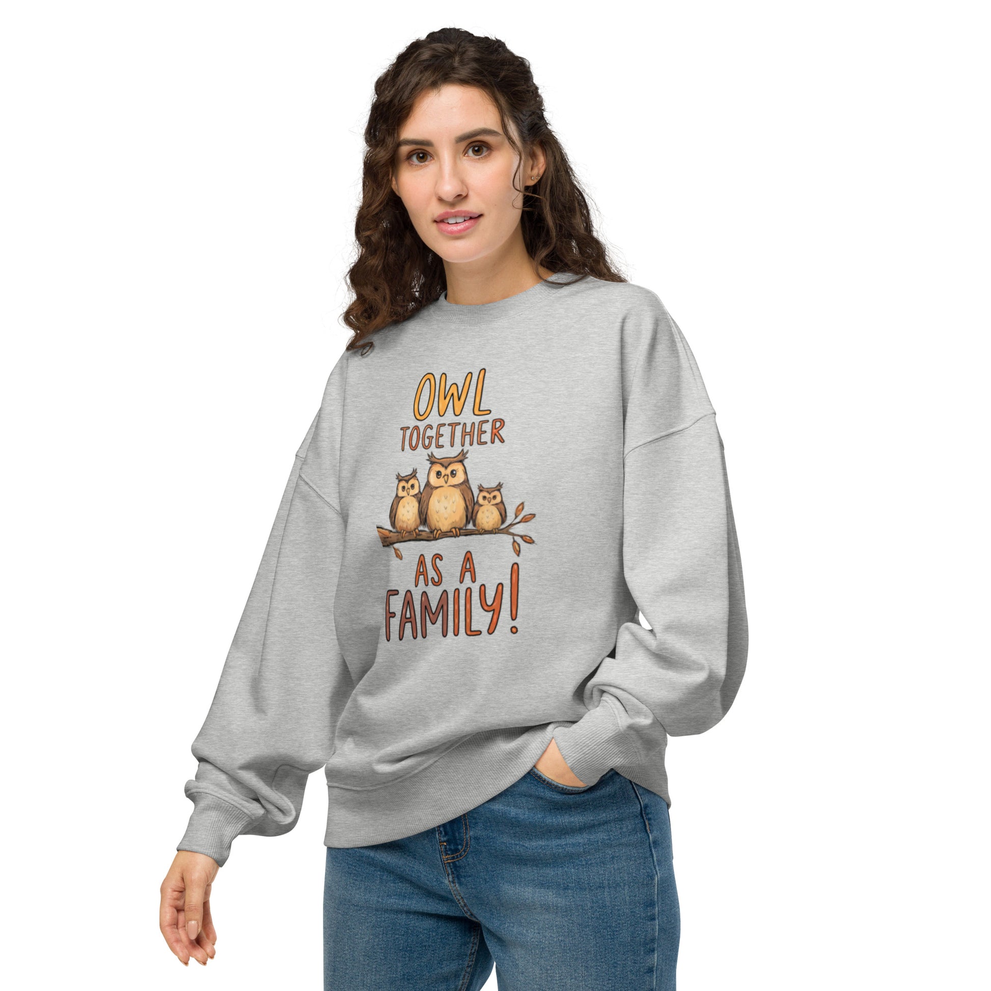 OwlNest Unisex Organic Oversized Sweatshirt – Cozy Meets Conscious Living Dudeily