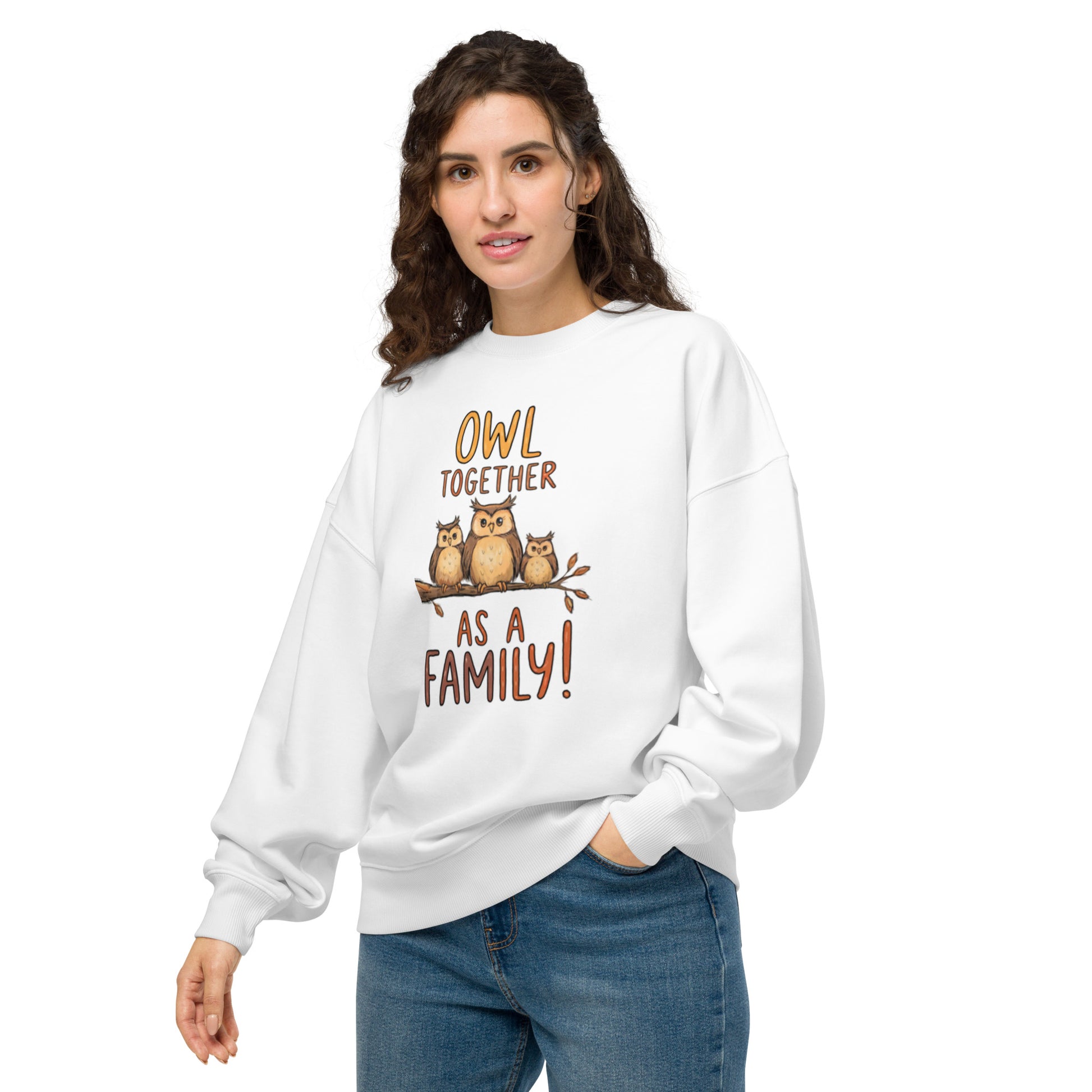 OwlNest Unisex Organic Oversized Sweatshirt – Cozy Meets Conscious Living Dudeily