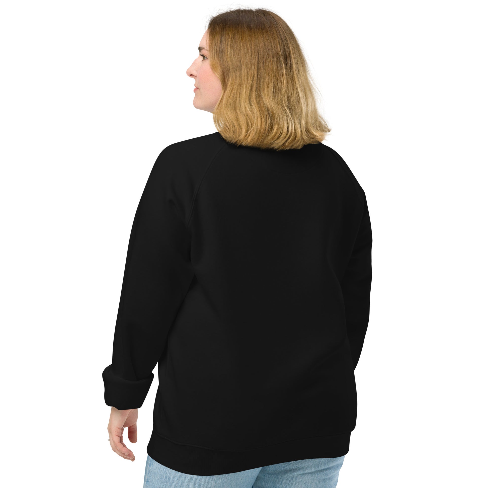 Raglan Sweatshirt: 'Peace in the Night' in Fall | Sustainable Owl Fashion USA Dudeily