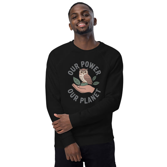 Unisex organic raglan sweatshirt Dudeily