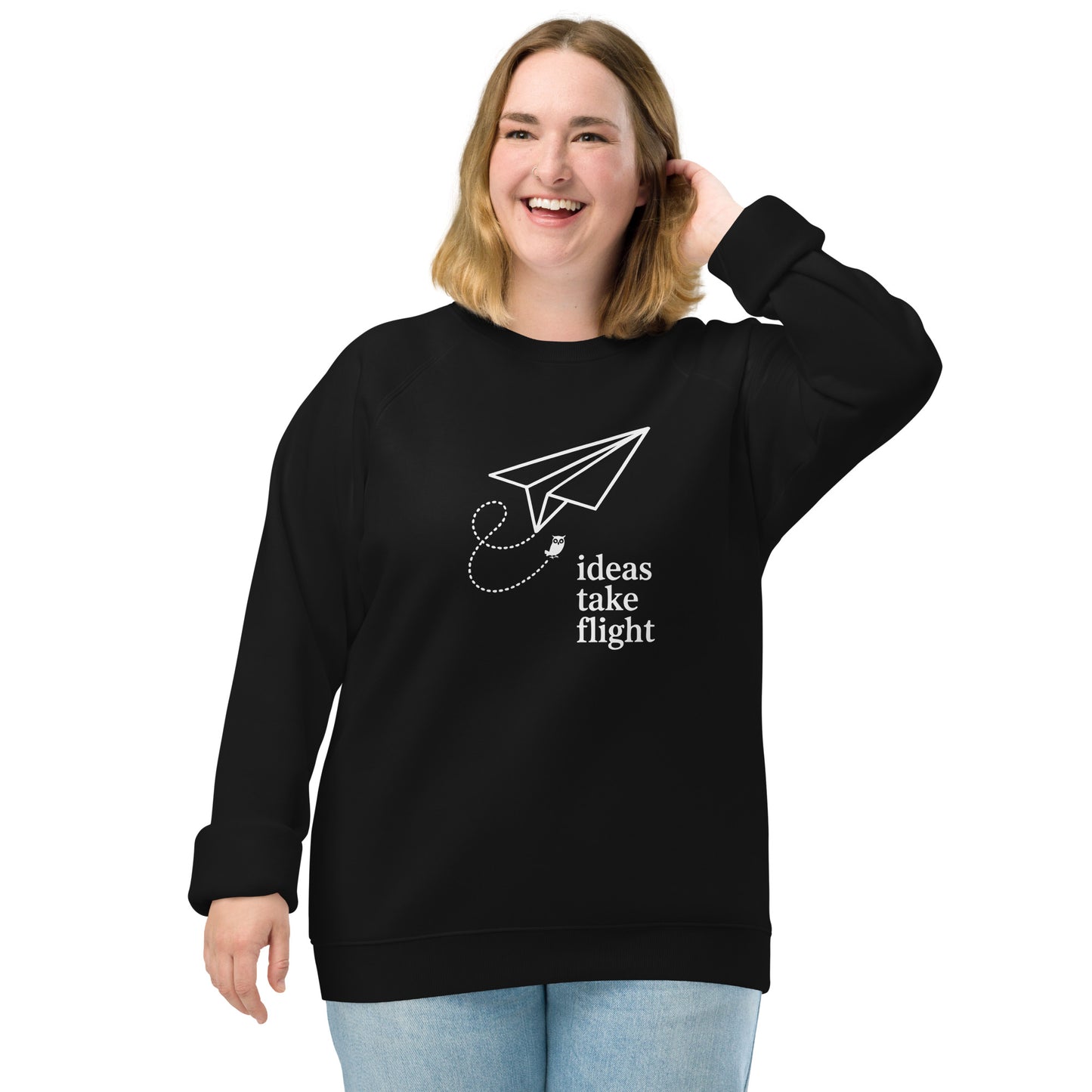 Unisex organic raglan sweatshirt Dudeily