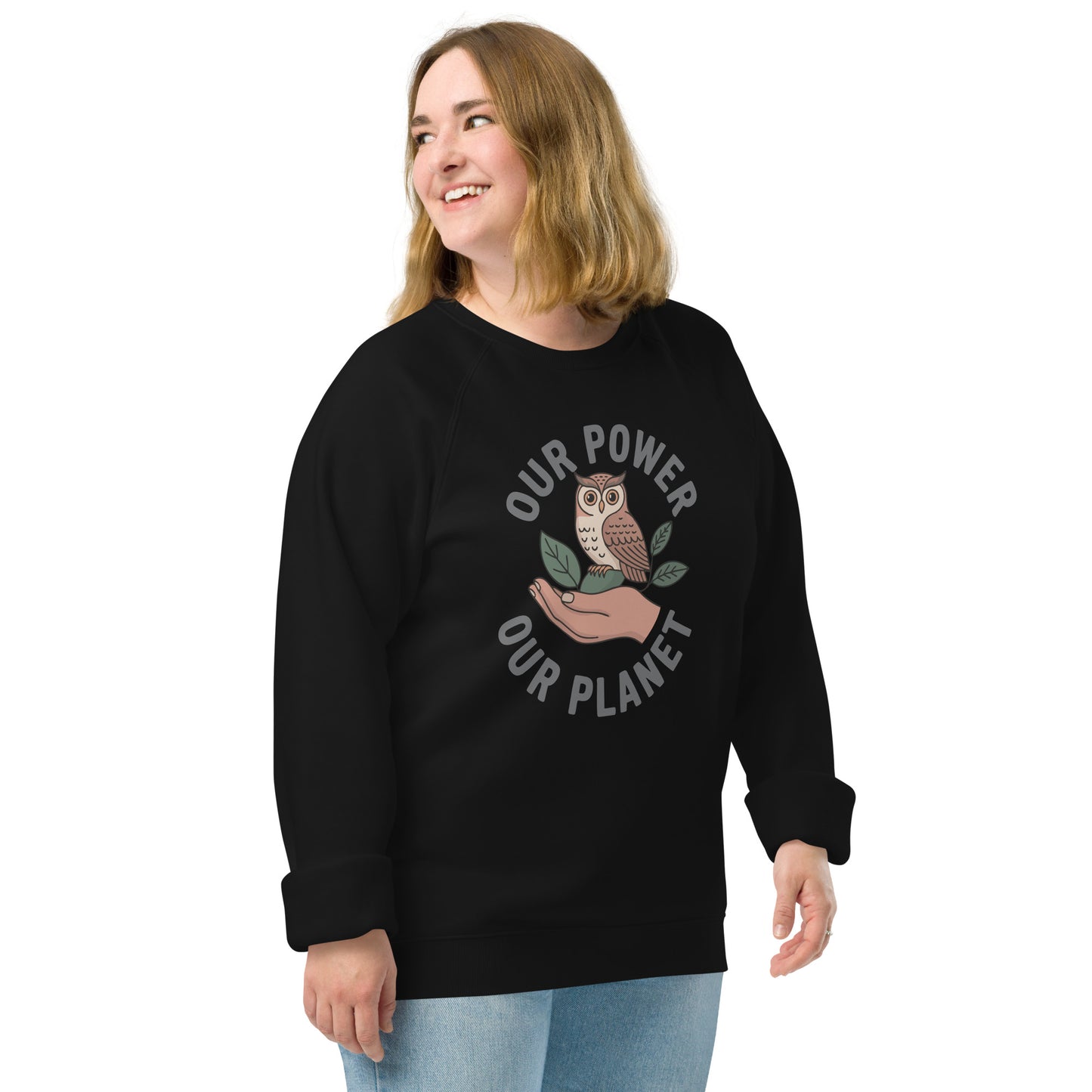 Unisex organic raglan sweatshirt Dudeily