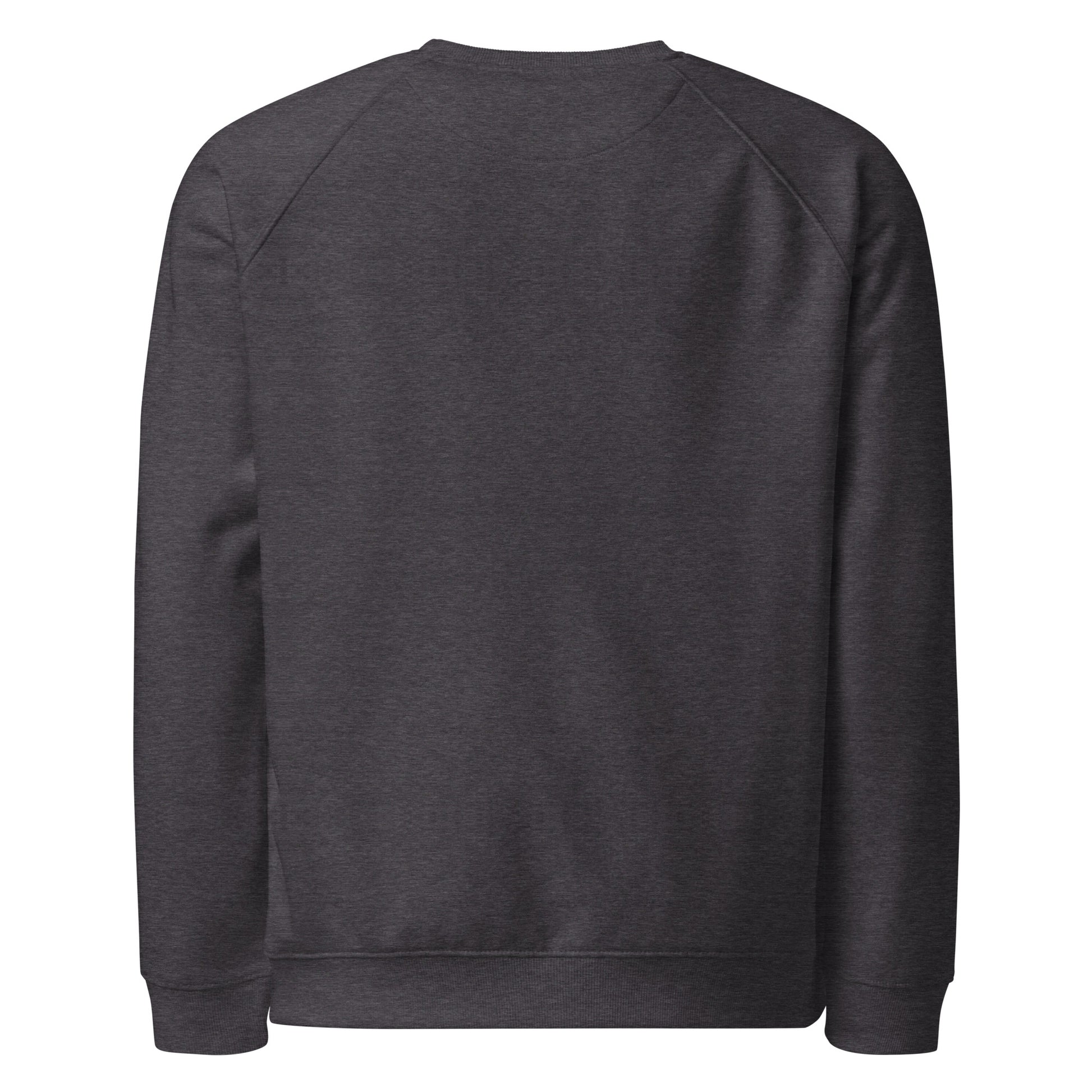 Eco-Friendly Owl Clothing Embroidered Unisex Organic Raglan Sweatshirt "Grow With Care" Dudeily