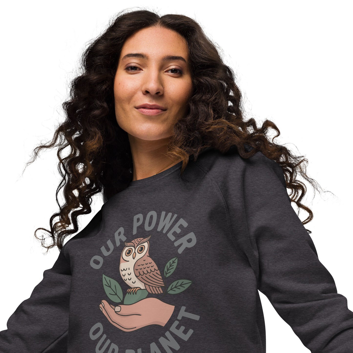 Unisex organic raglan sweatshirt Dudeily
