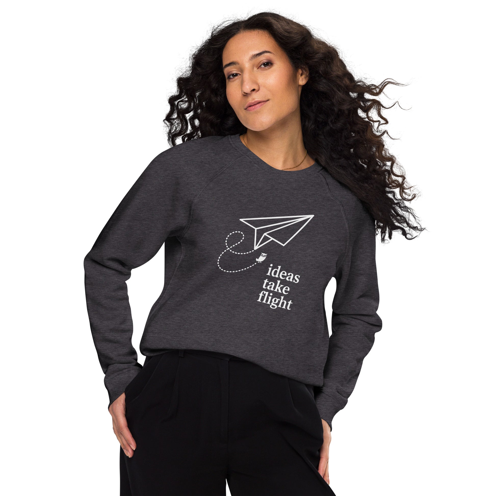 Unisex organic raglan sweatshirt Dudeily