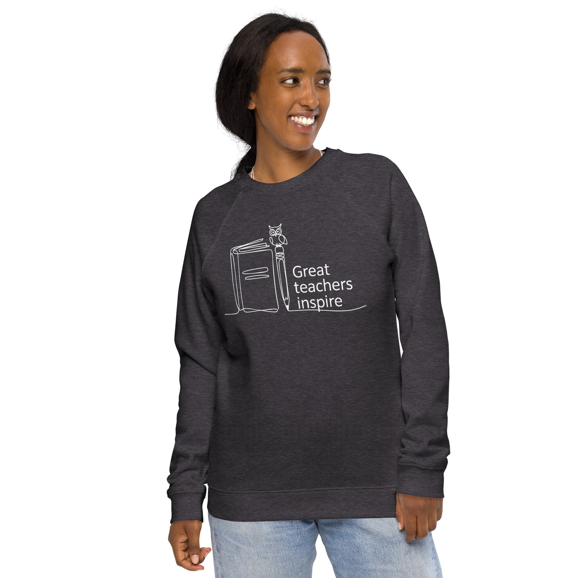 Unisex organic raglan sweatshirt Dudeily