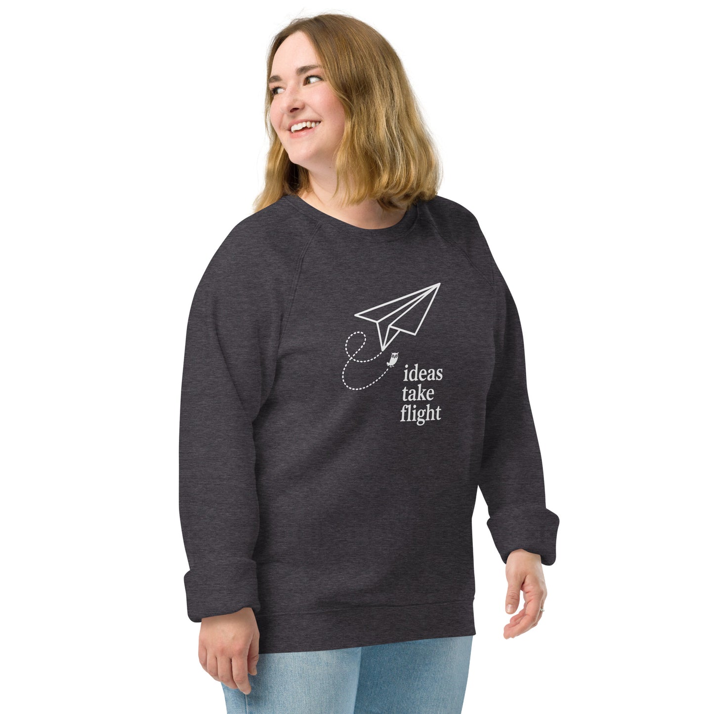 Unisex organic raglan sweatshirt Dudeily