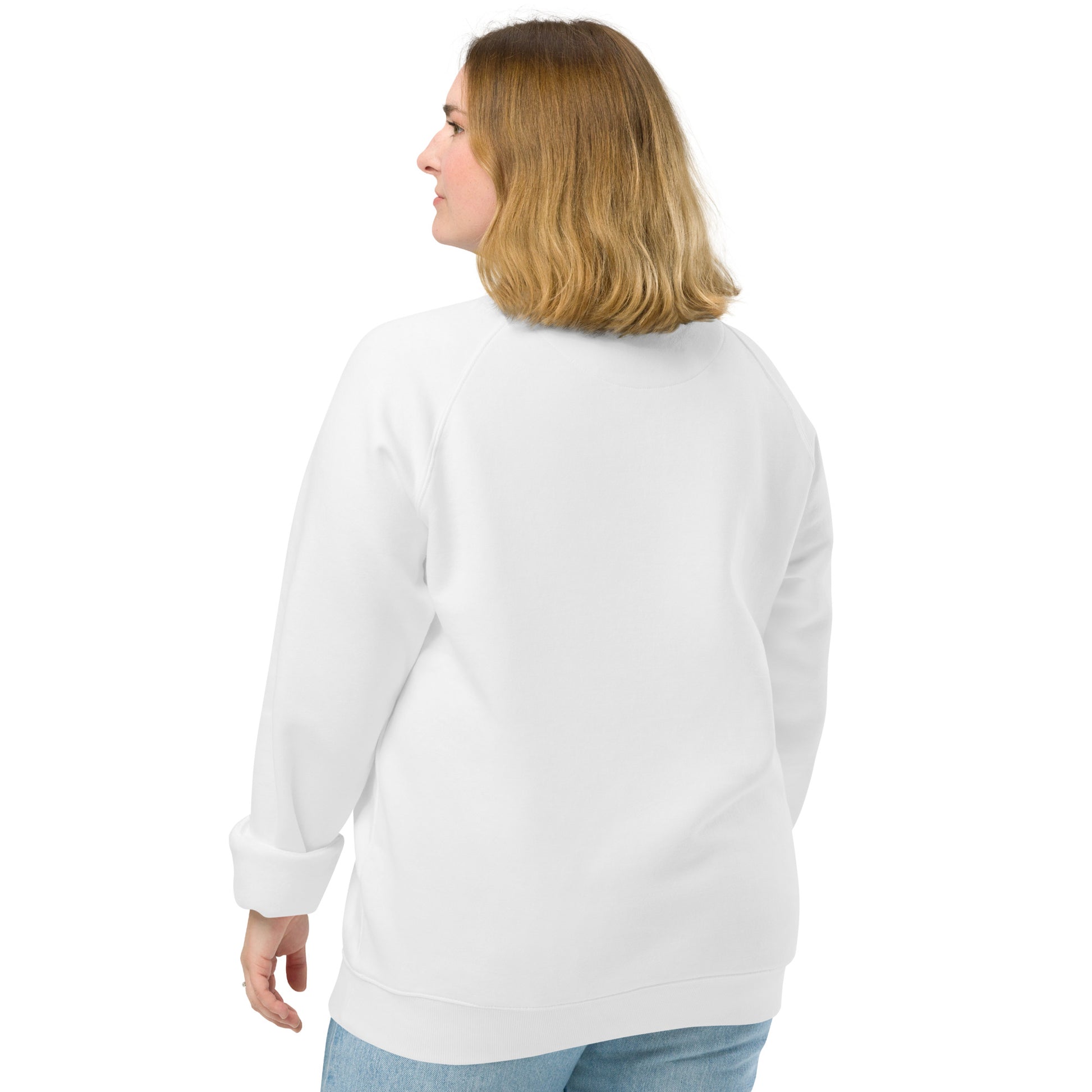 Owl Unisex Organic Raglan Sweatshirt: 'Eyes of the Earth' in Fall | Sustainable Fashion USA Dudeily