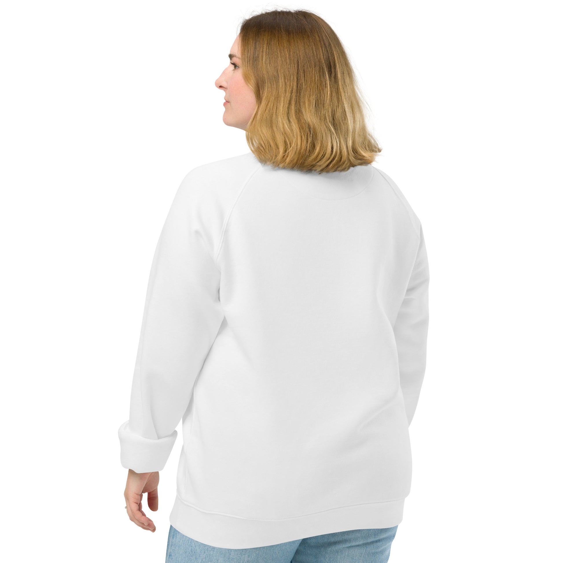 Unisex Organic Raglan Sweatshirt: 'Ethics in Every Feather' | Ethical Owl Clothing USA Dudeily