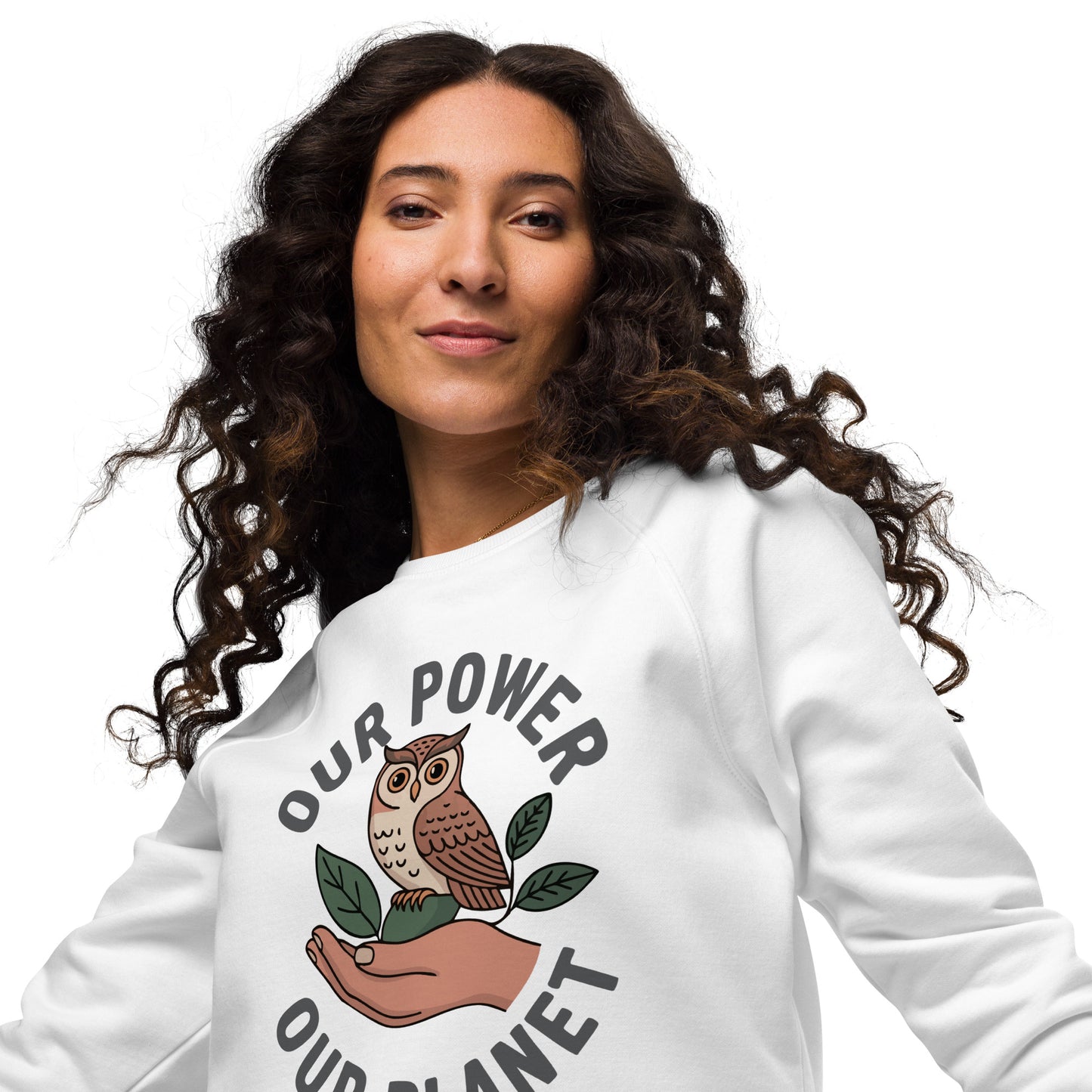 Unisex organic raglan sweatshirt Dudeily