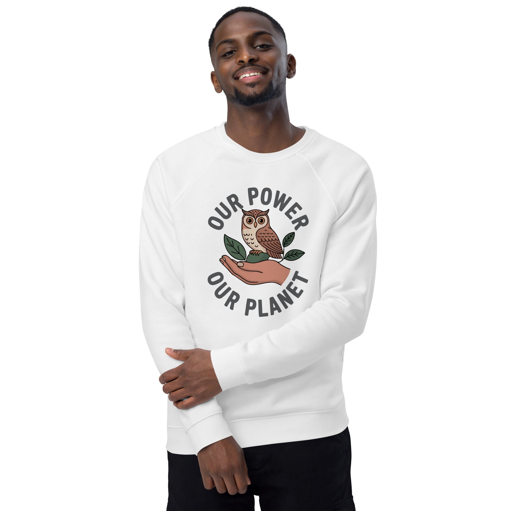 Unisex organic raglan sweatshirt Dudeily
