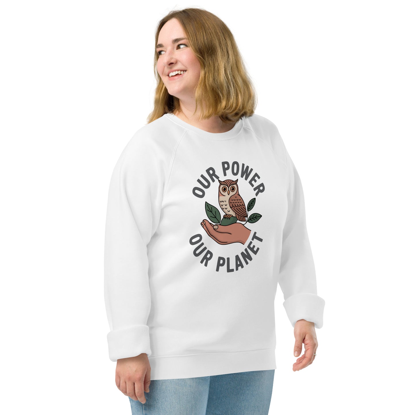 Unisex organic raglan sweatshirt Dudeily