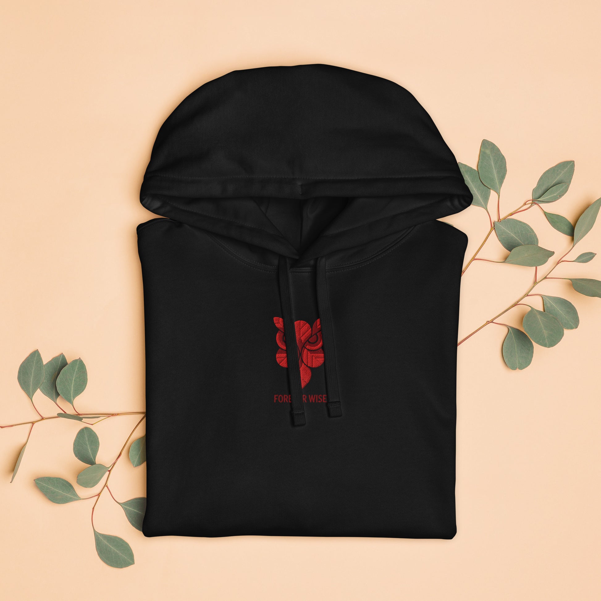 Owl Unisex Organic Relaxed Hoodie: 'Forever Wise' in Fall | Sustainable Fashion USA Dudeily