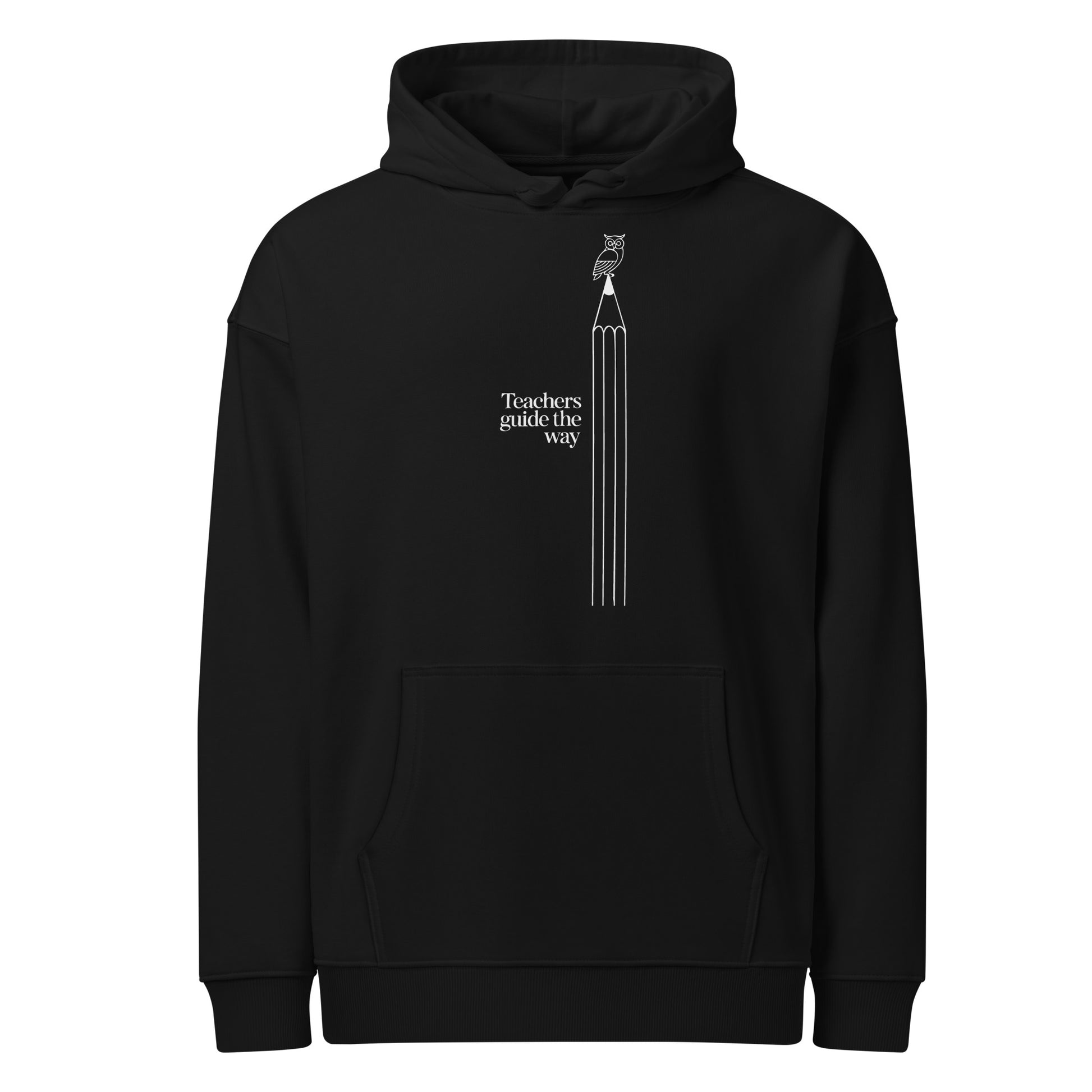 Unisex organic relaxed hoodie Black Dudeily