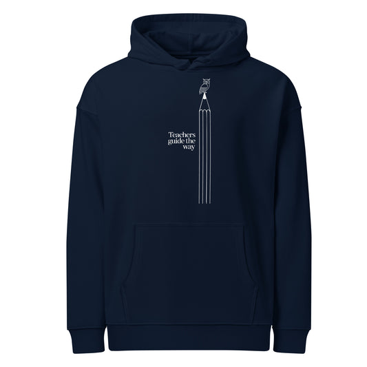 Unisex organic relaxed hoodie French Navy Dudeily