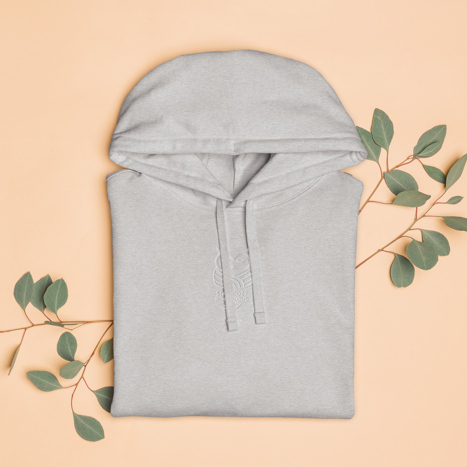 Sustainable Fashion USA-Owl Unisex Organic Relaxed Hoodie: 'Stay Cozy Hoot Loud' in Fall Dudeily