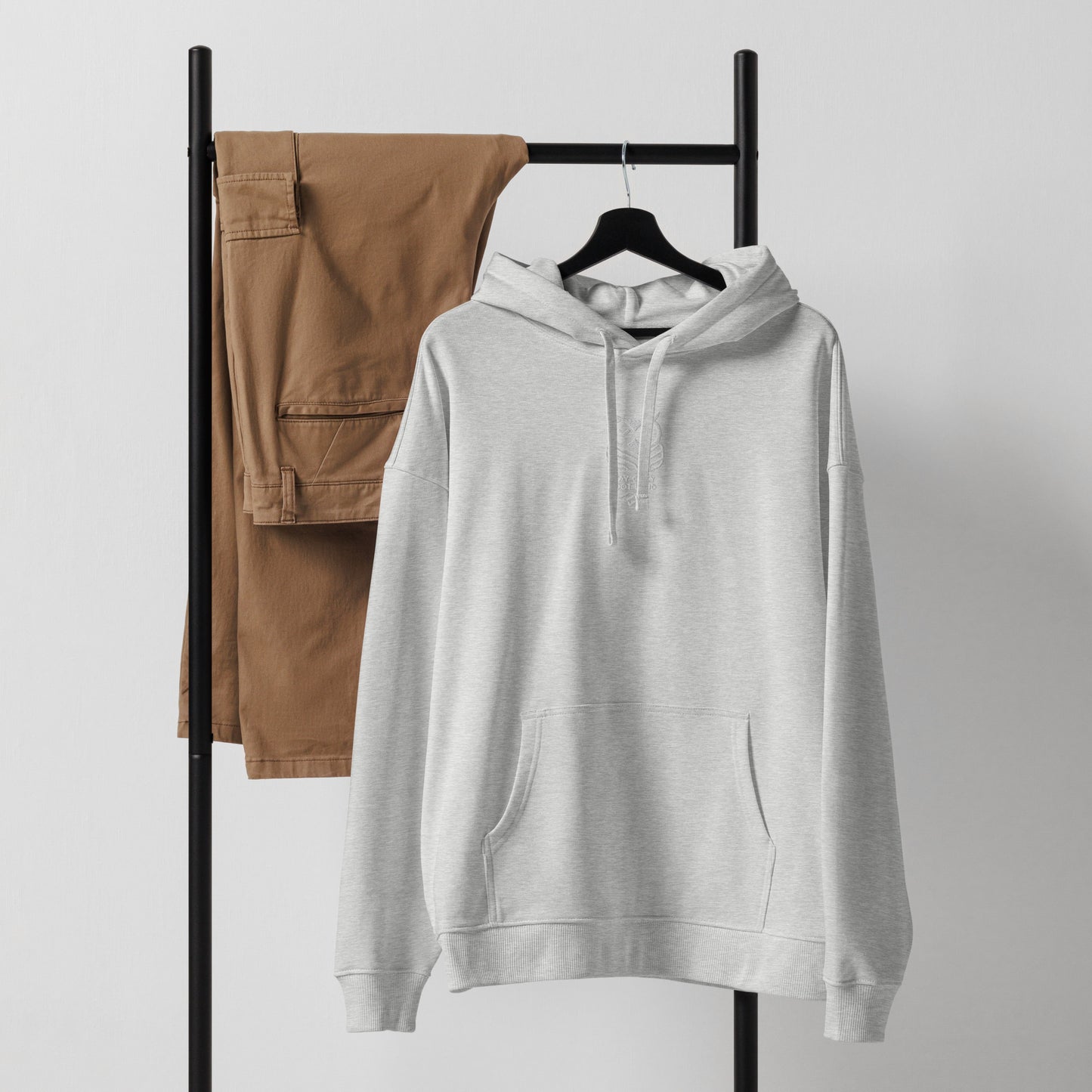 Sustainable Fashion USA-Owl Unisex Organic Relaxed Hoodie: 'Stay Cozy Hoot Loud' in Fall Dudeily