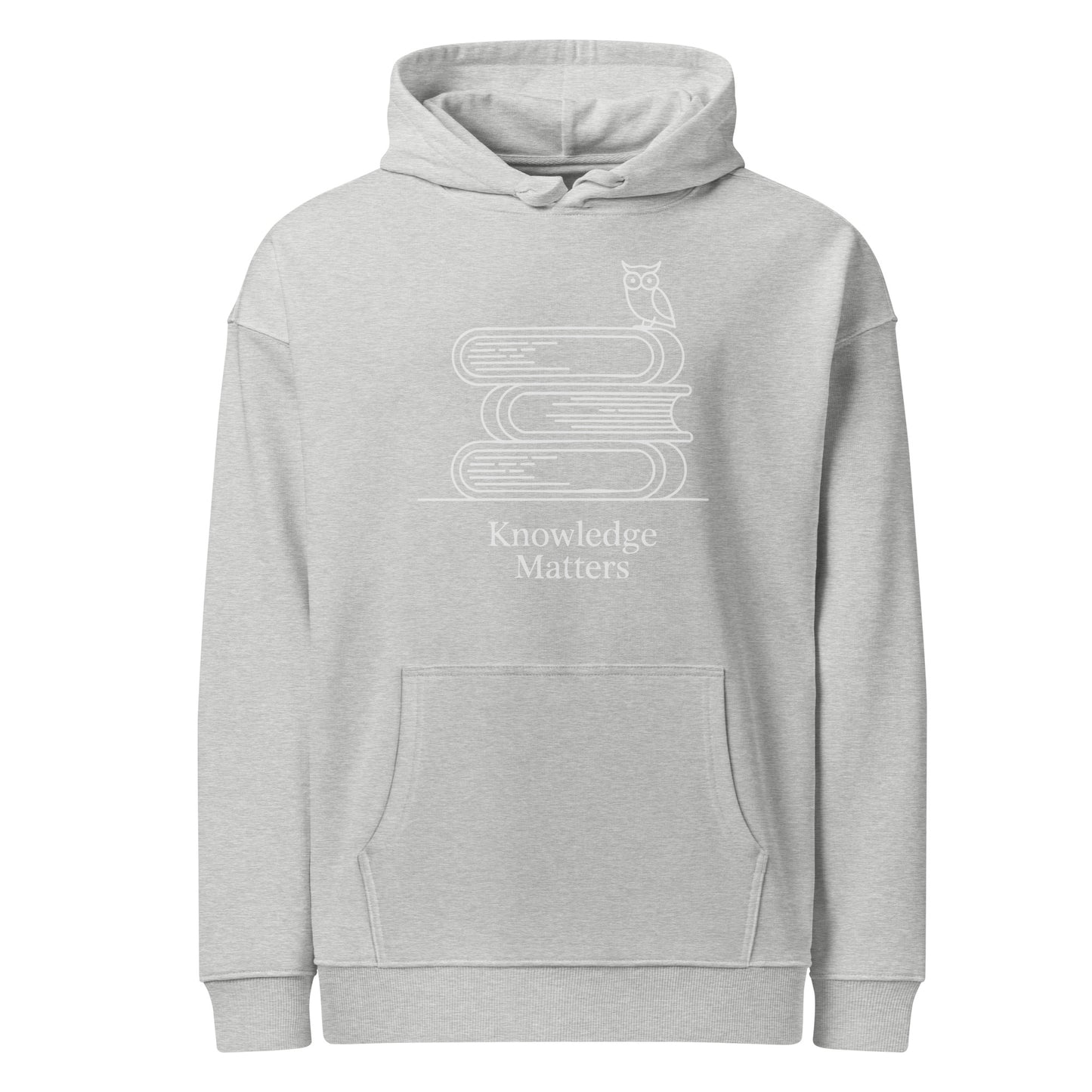 Unisex organic relaxed hoodie Heather Grey Dudeily