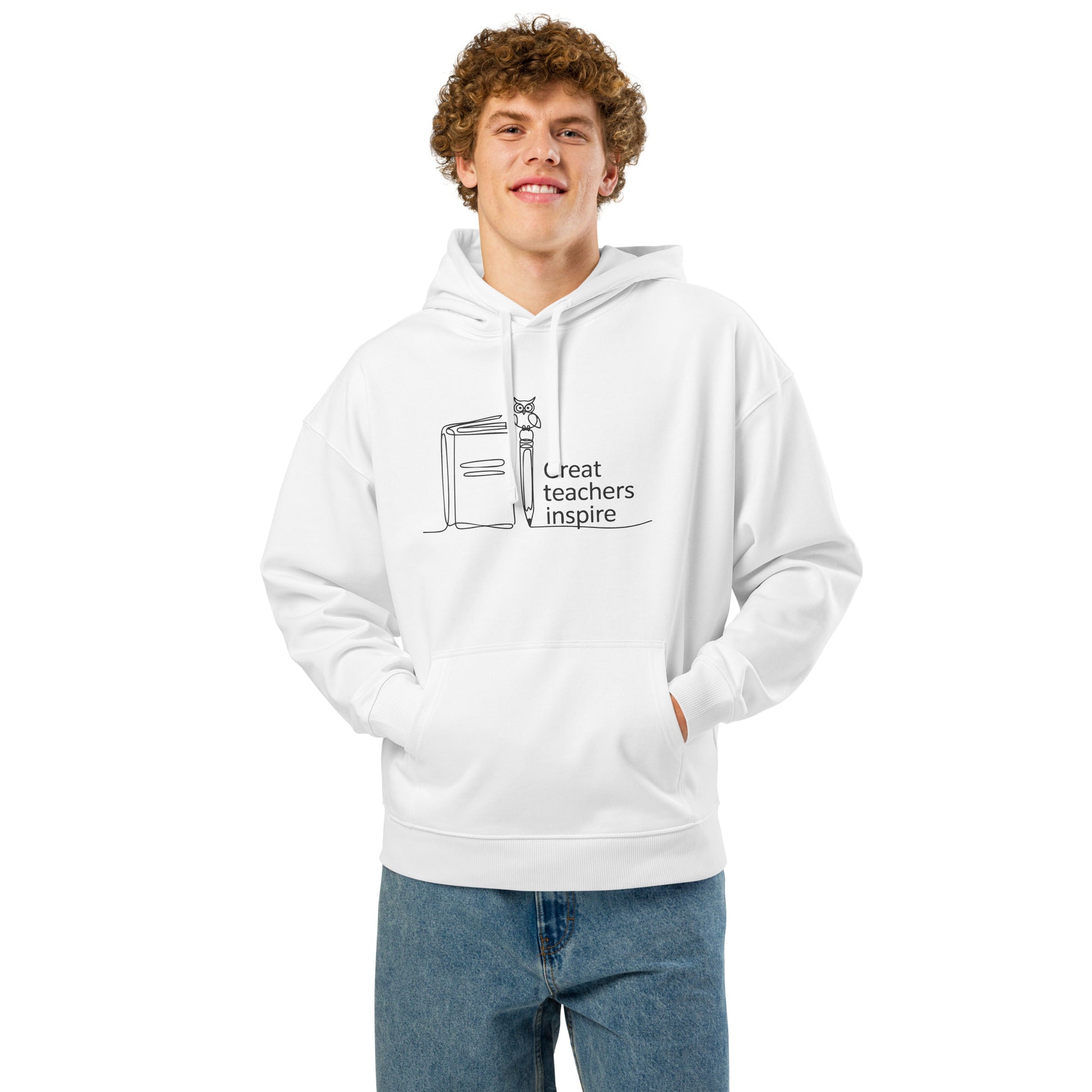 Unisex organic relaxed hoodie Dudeily